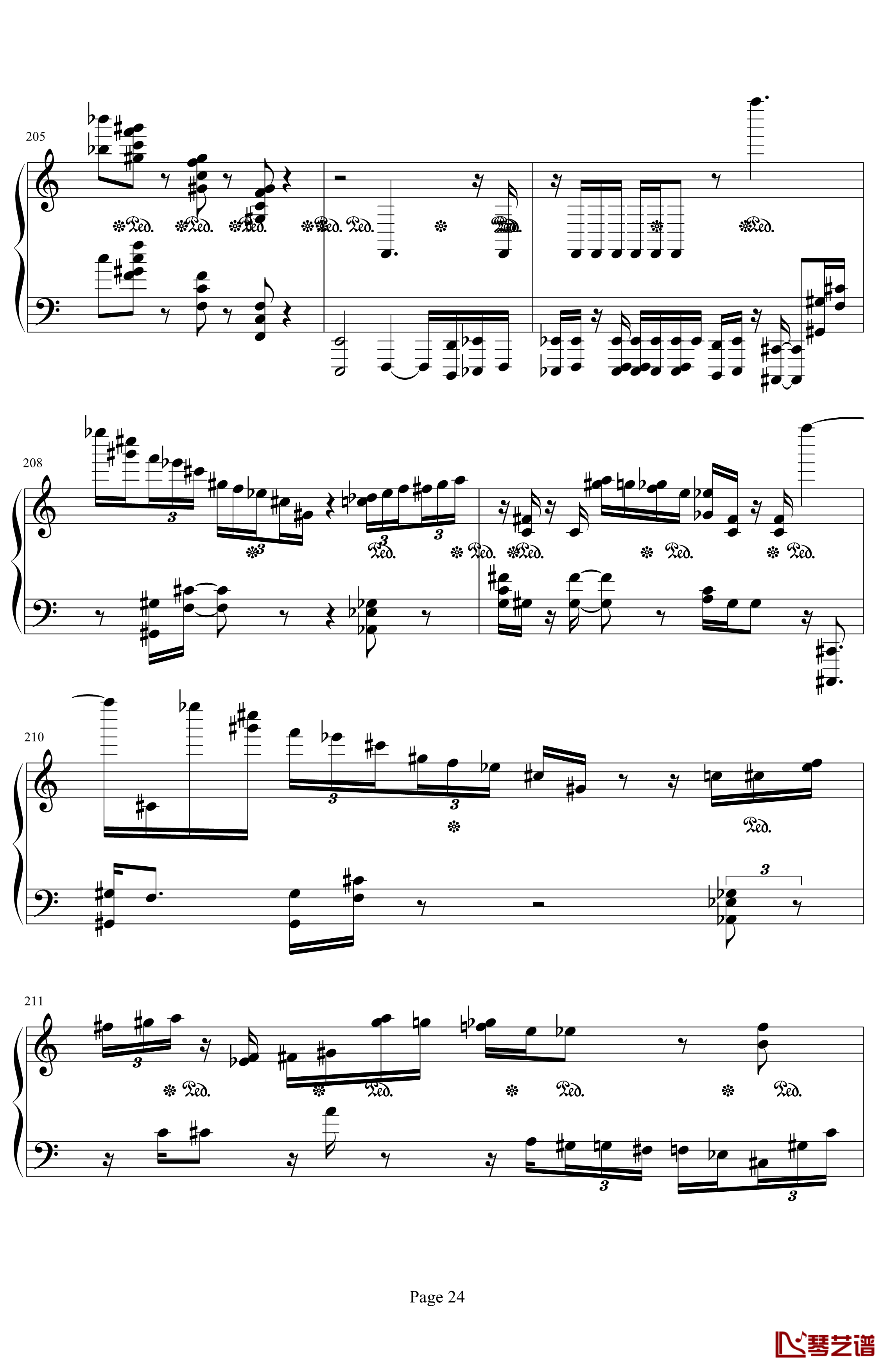 肖邦第二诙谐曲钢琴谱-肖邦-chopin24