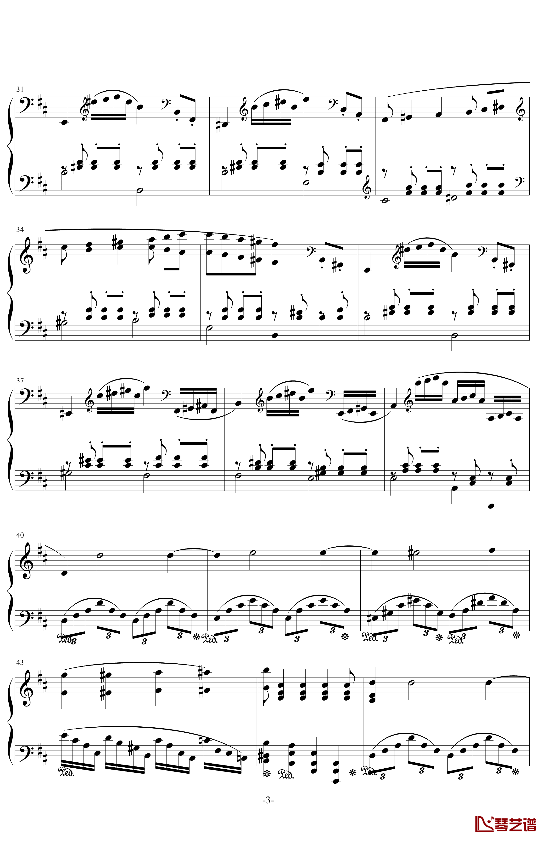 H22-B小调钢琴奏鸣曲钢琴谱-第一乐章-.伊dên3