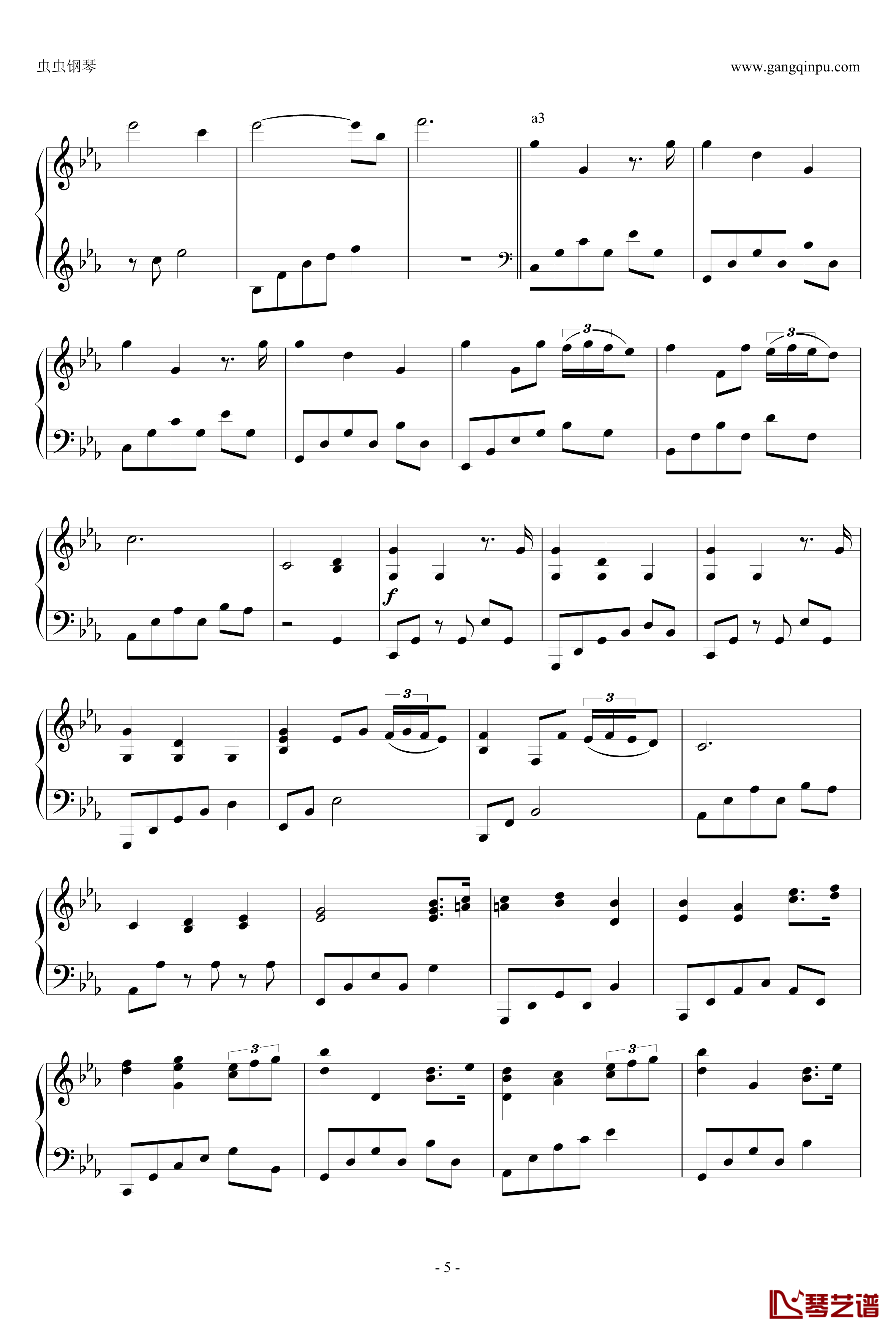 A Breathtaking Piano Piece钢琴谱-jervy hou5