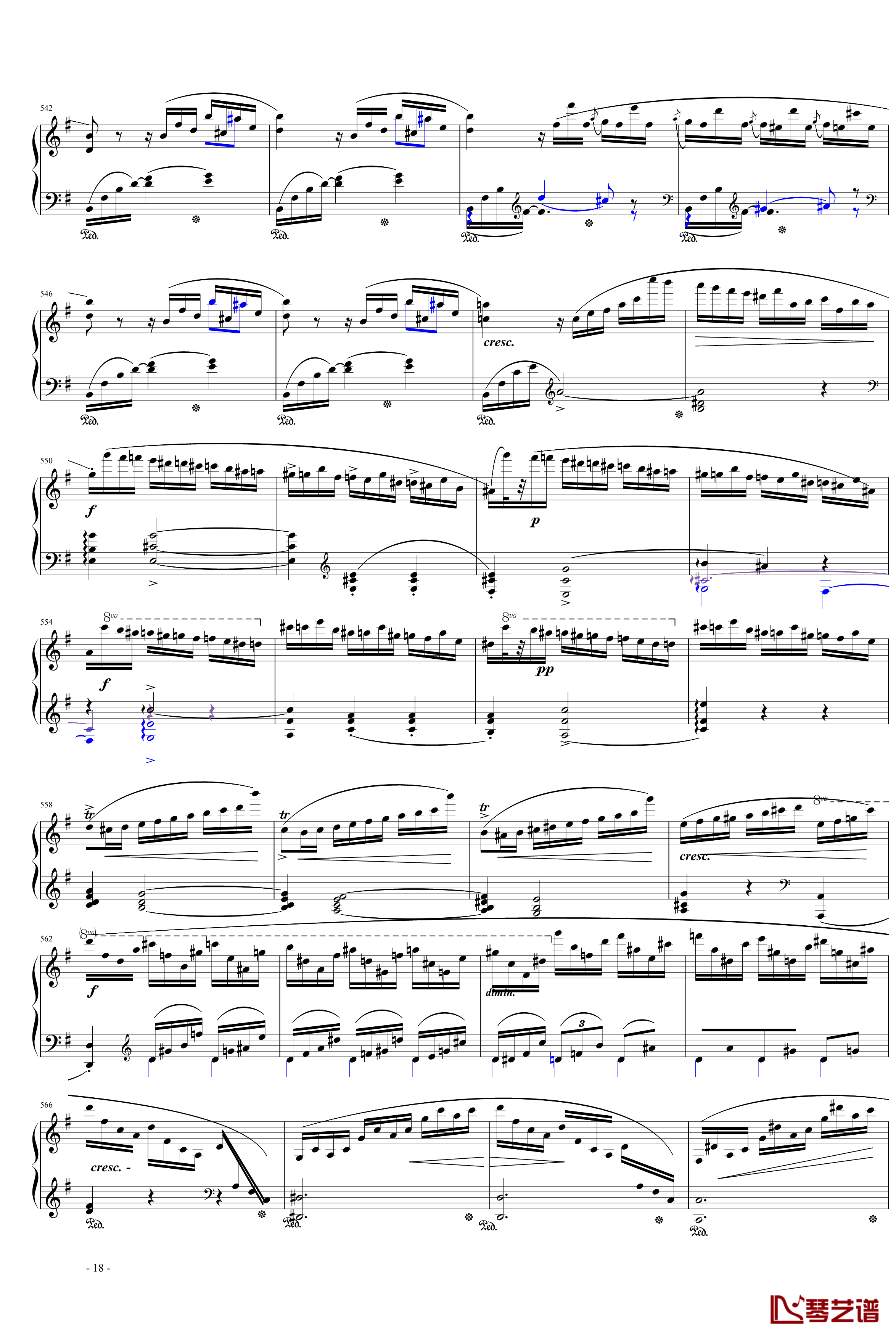 e小调第一钢琴协奏曲第一乐章钢琴谱-肖邦-chopin18