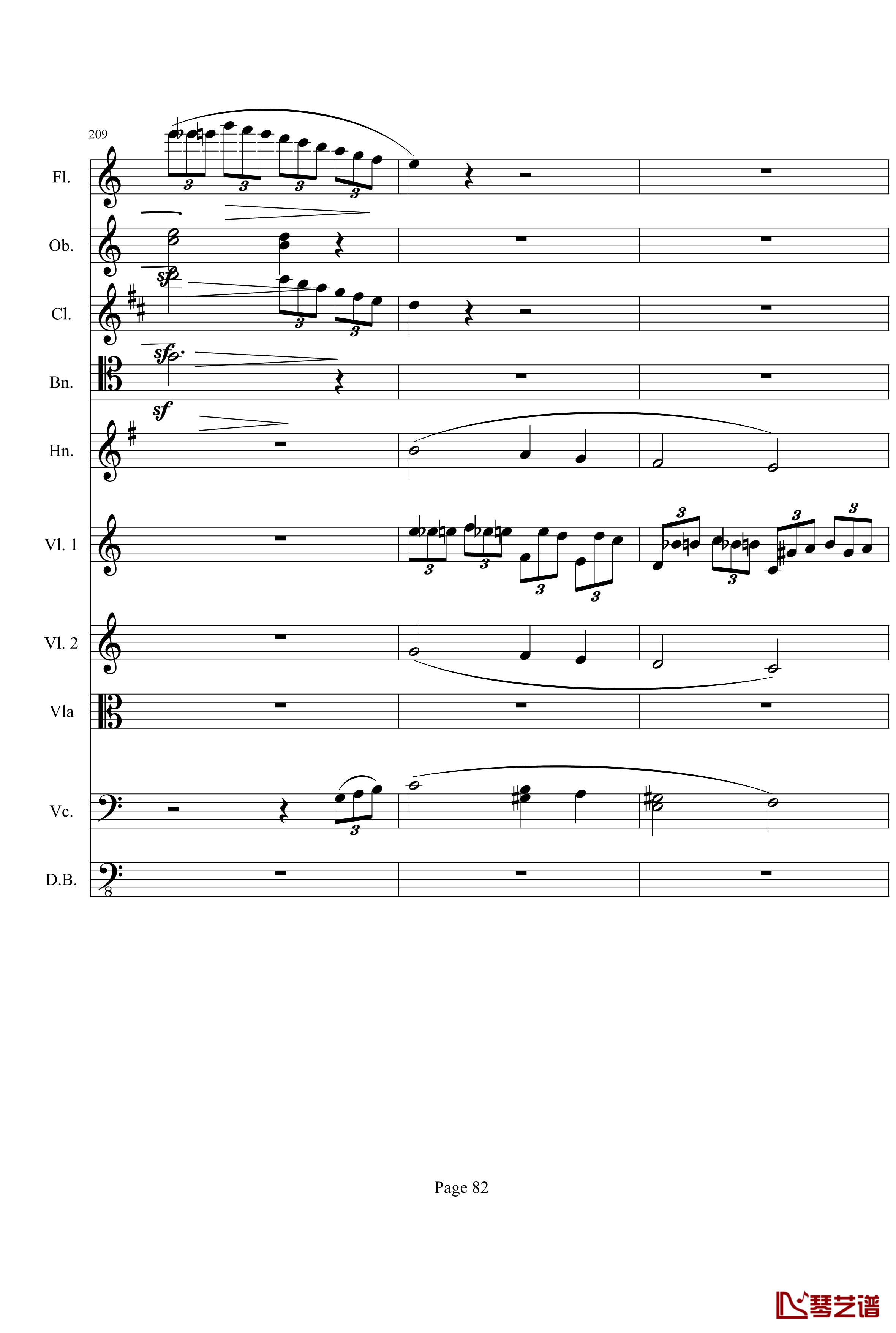 奏鸣曲之交响钢琴谱-第21首-Ⅰ-贝多芬-beethoven82