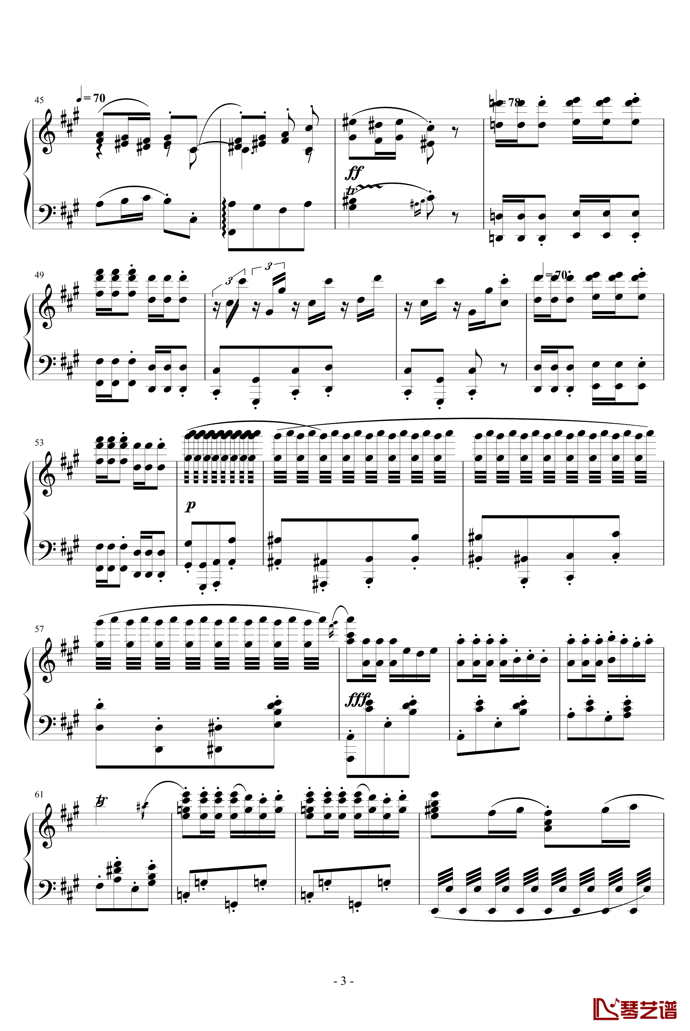 卡门哈巴涅拉舞曲钢琴谱-霍洛维茨3
