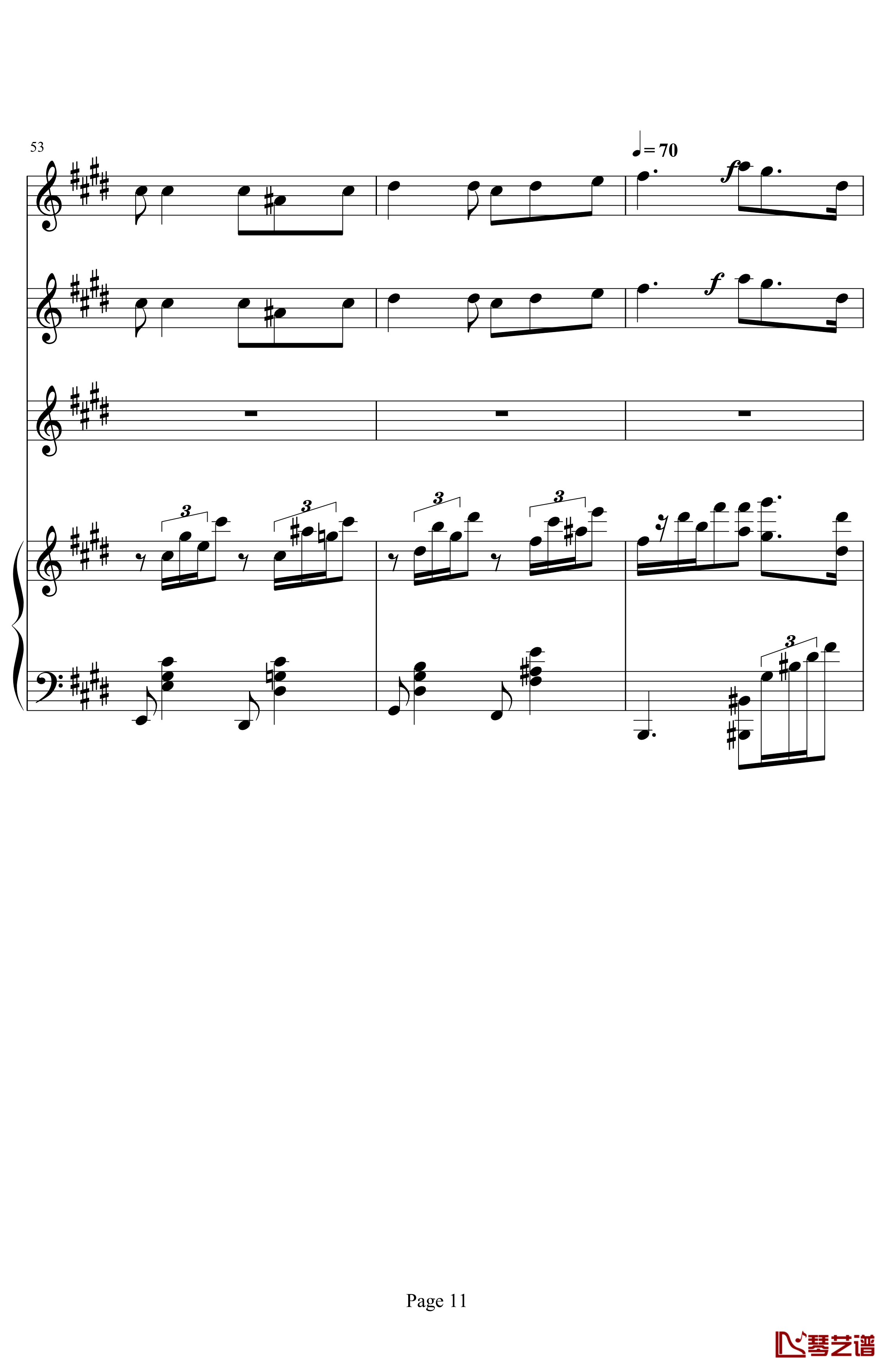 Mattinata钢琴谱-黎明-世界名曲11