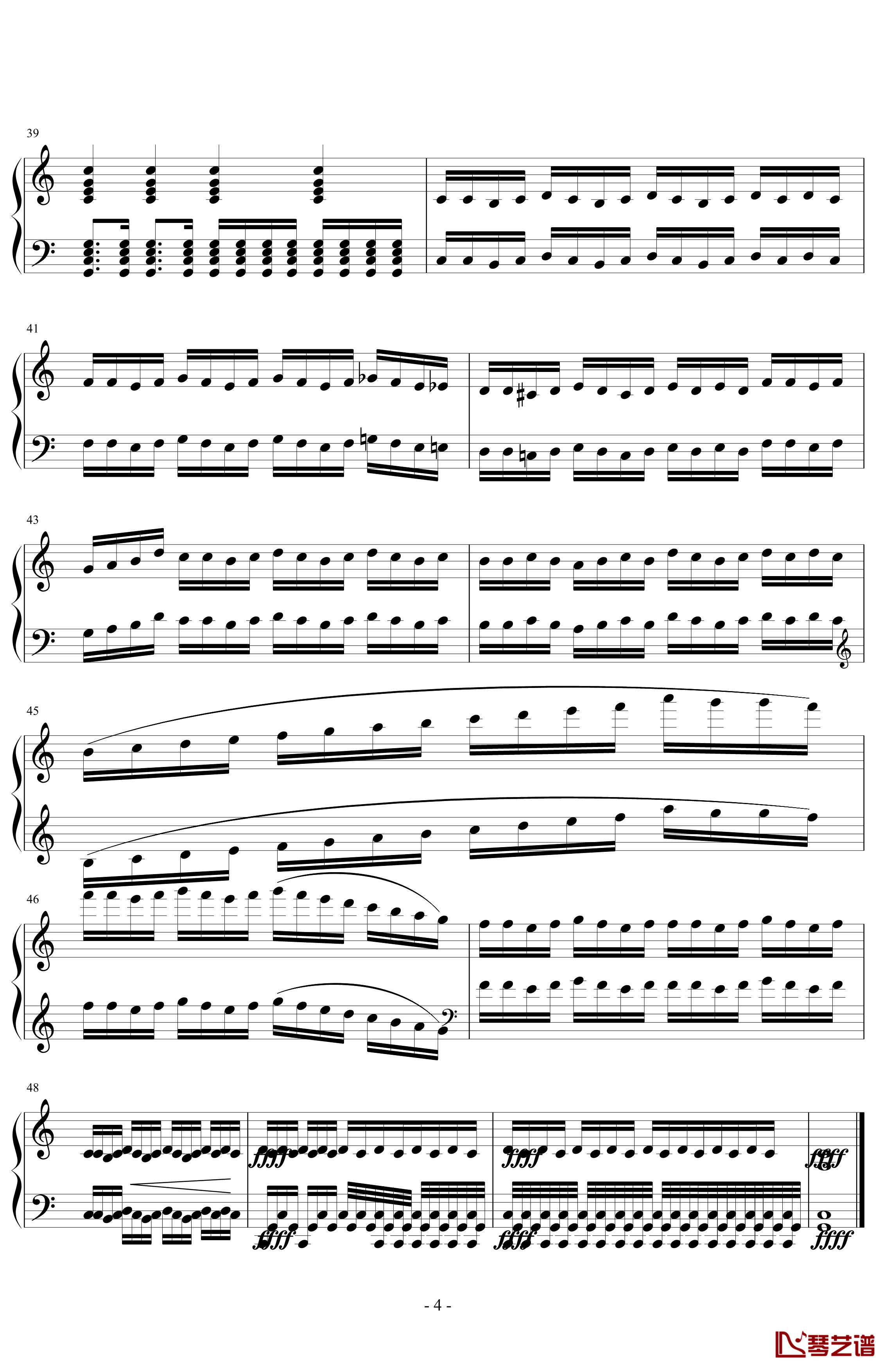 C大调即兴曲钢琴谱-makang19984