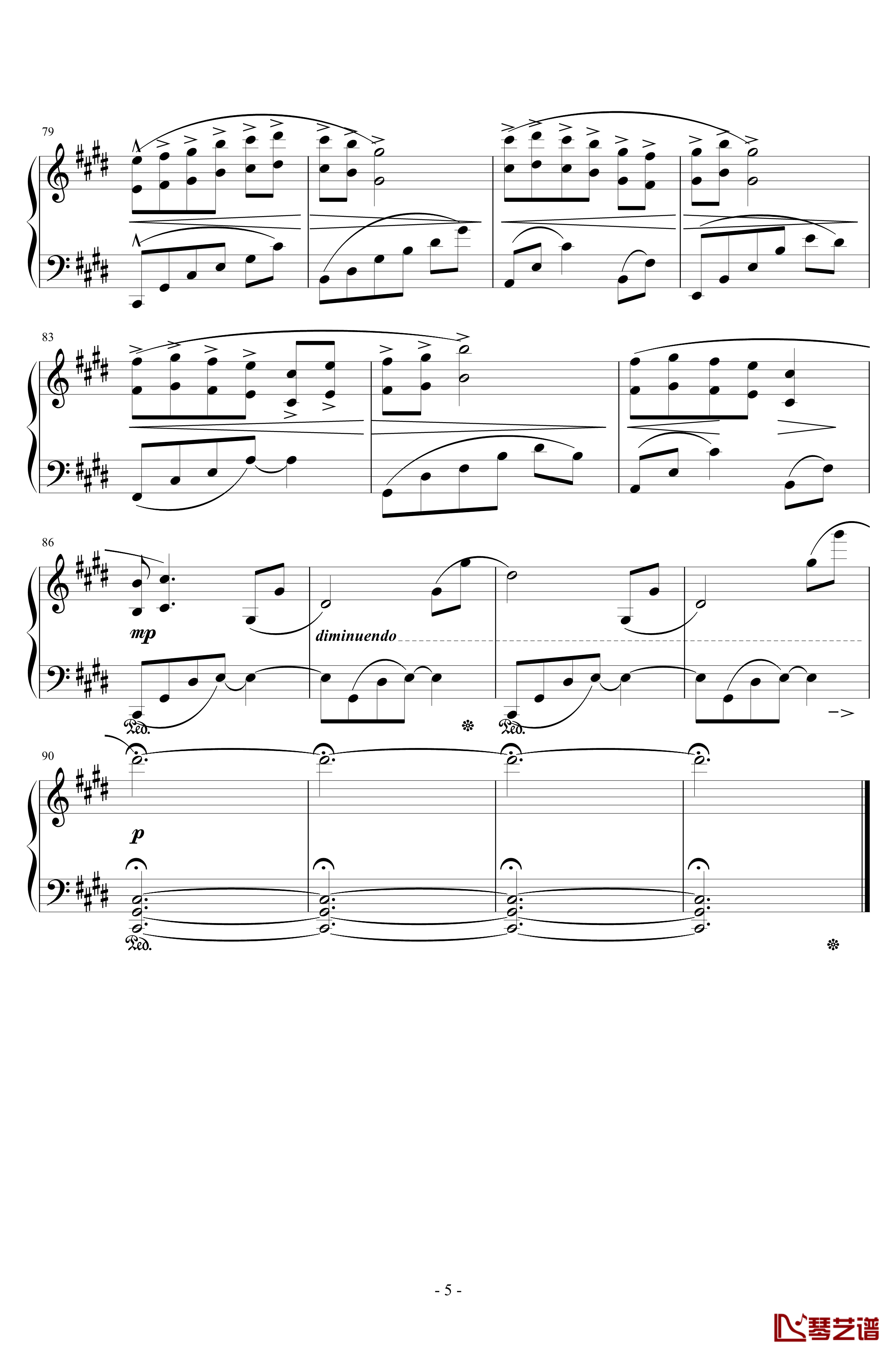 小小钢琴谱-Piano Version-容祖儿5