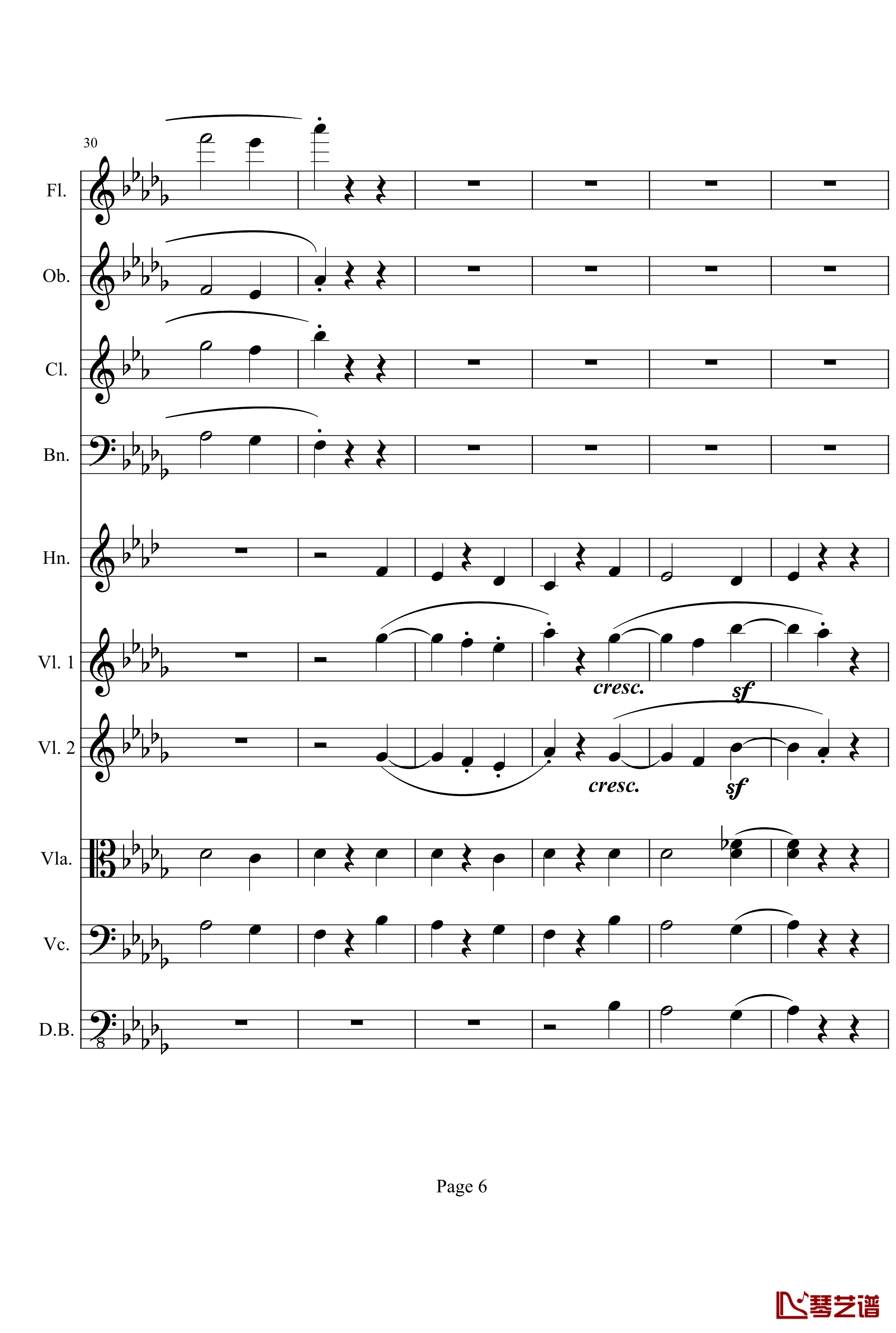 奏鸣曲之交响钢琴谱-第14首-Ⅱ-贝多芬-beethoven6
