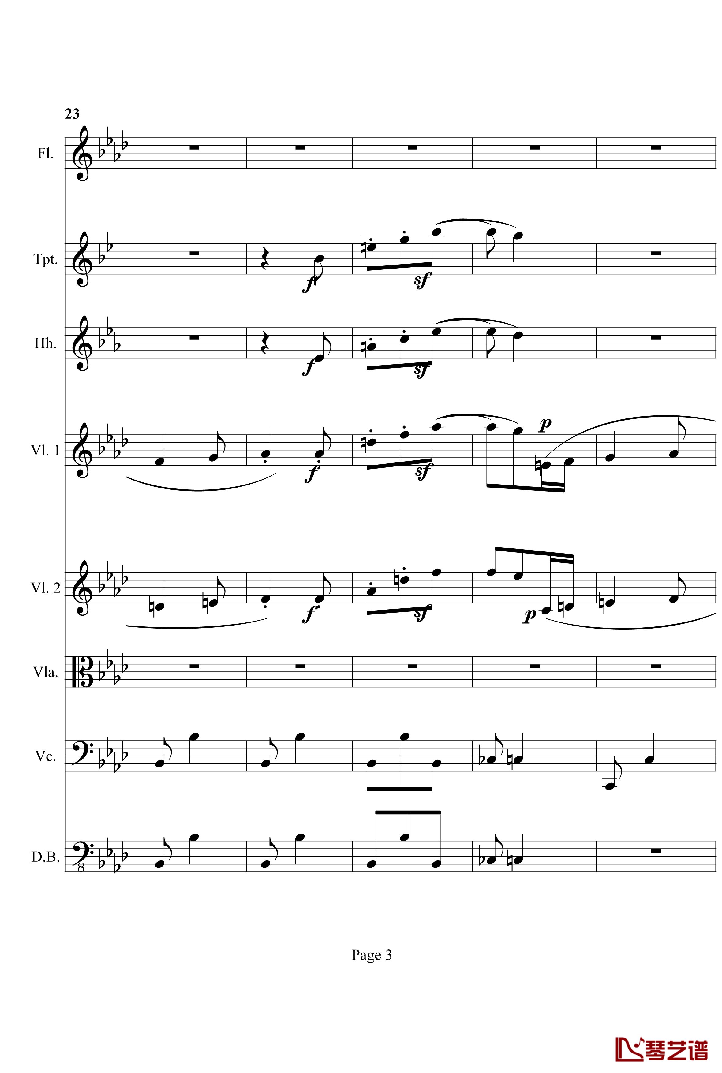 奏鸣曲之交响钢琴谱-第12首-Ⅱ-贝多芬-beethoven3