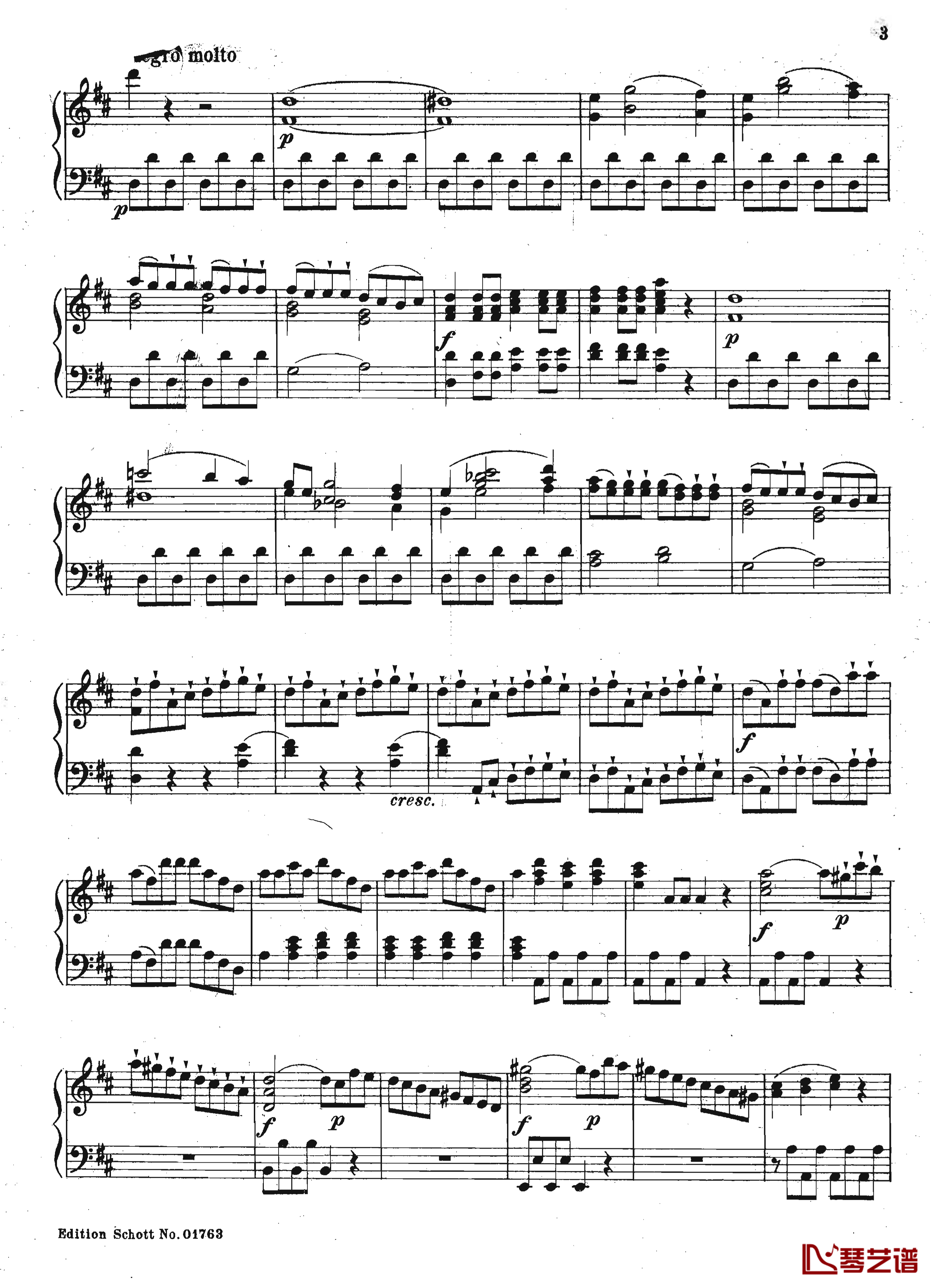 唐璜 序曲 K.527钢琴谱-莫扎特3