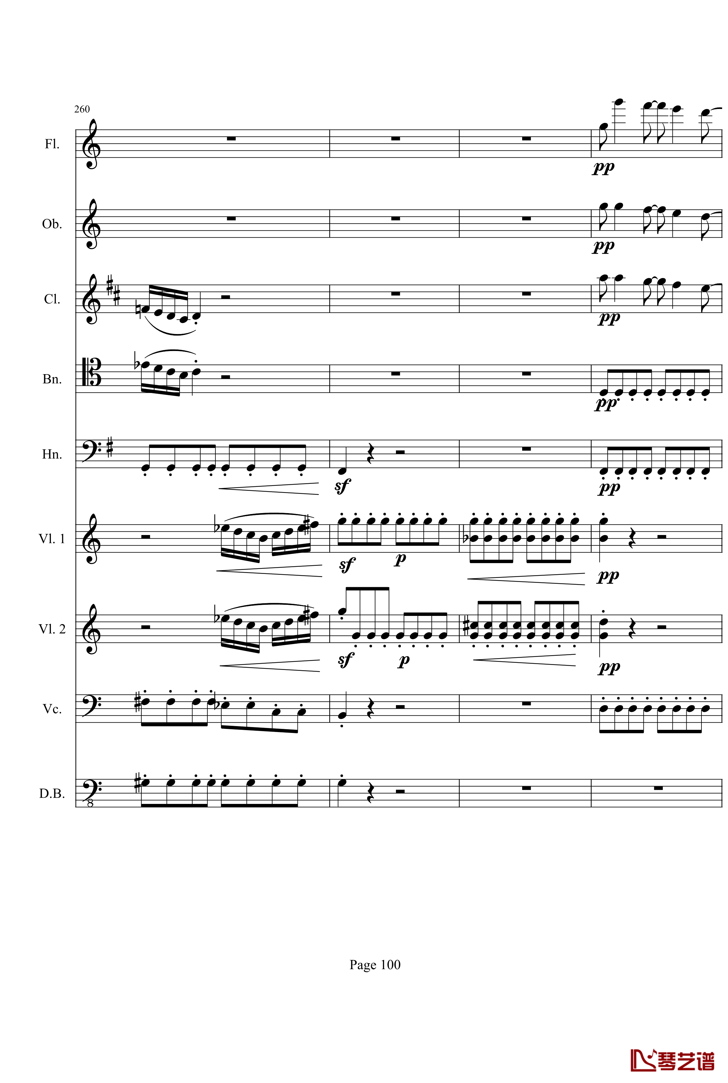 奏鸣曲之交响钢琴谱-第21-Ⅰ-贝多芬-beethoven100