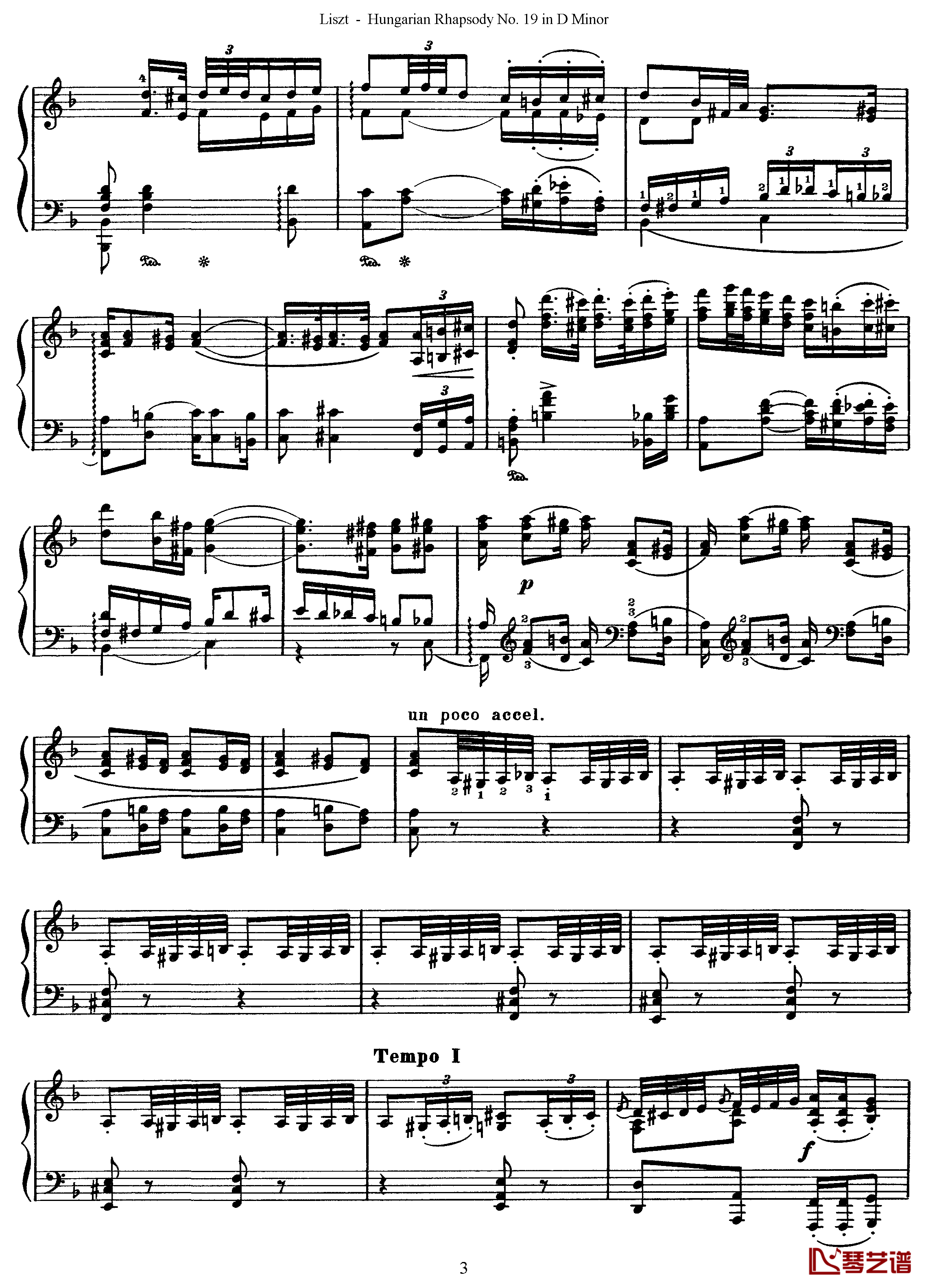 匈牙利狂想曲第19号钢琴谱-最后的狂想-李斯特3