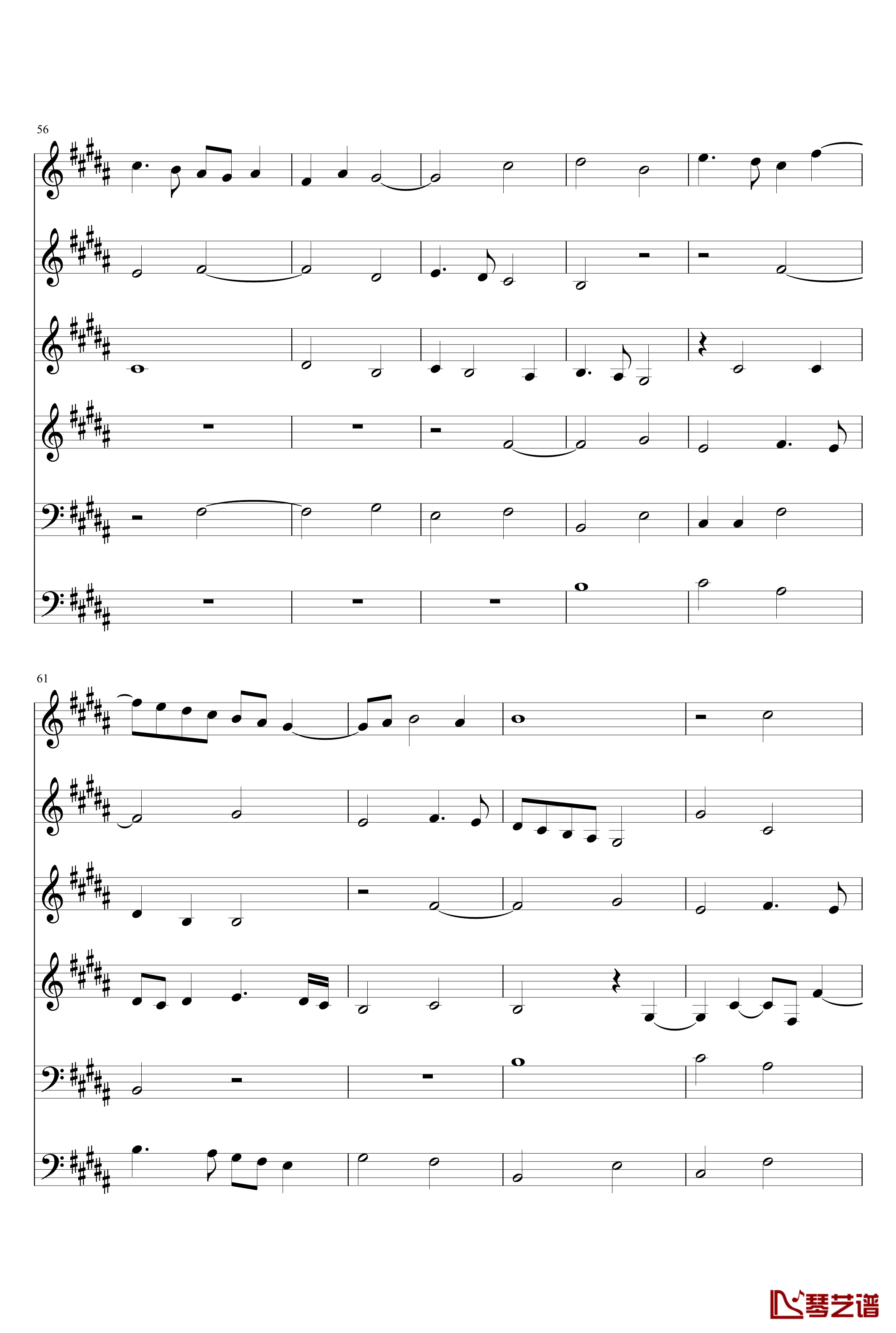 Missa Papae Marcelli钢琴谱-Kyrie-帕莱斯特里那-Palestrina7