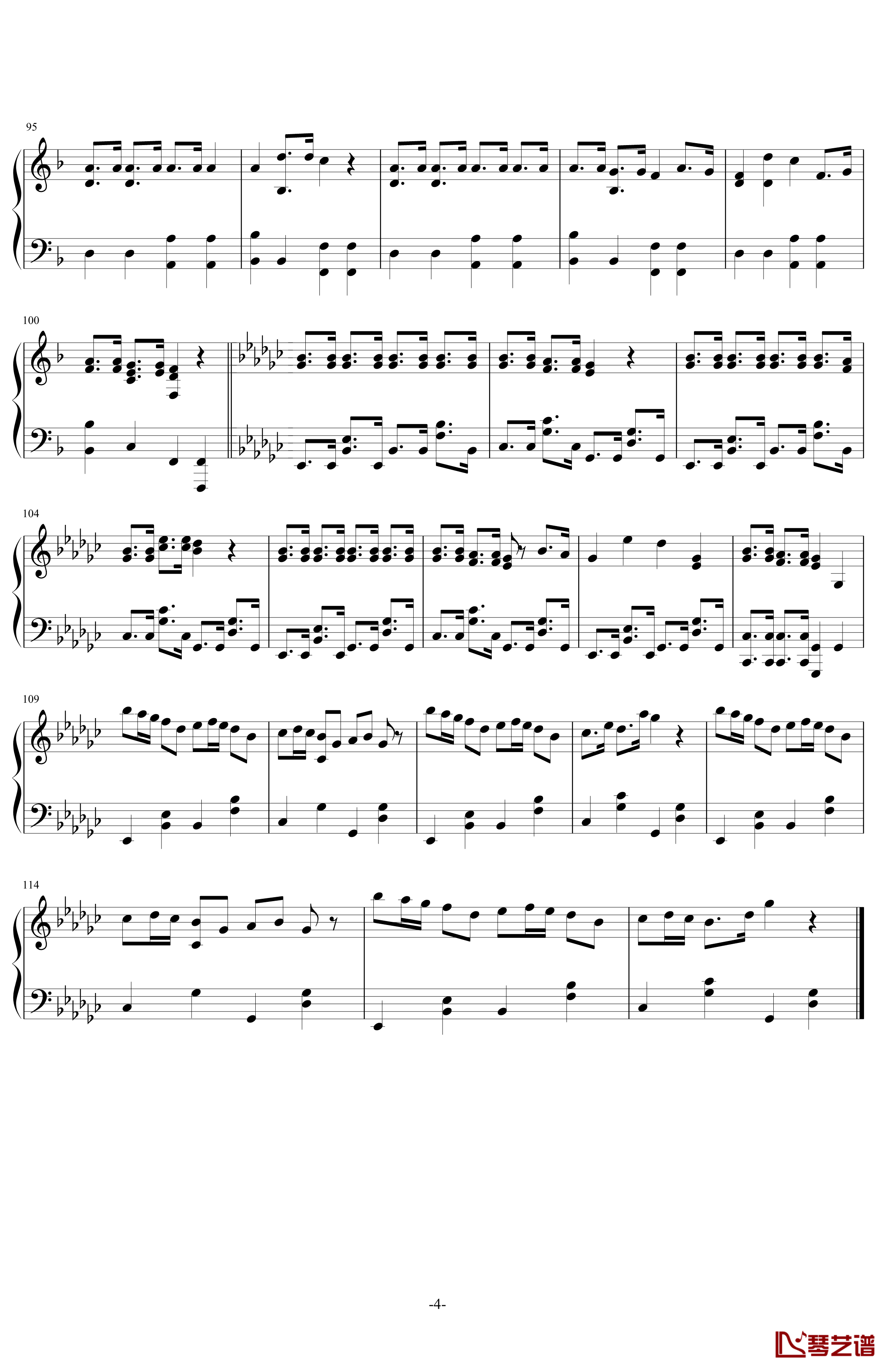 1925钢琴谱-初音未来4
