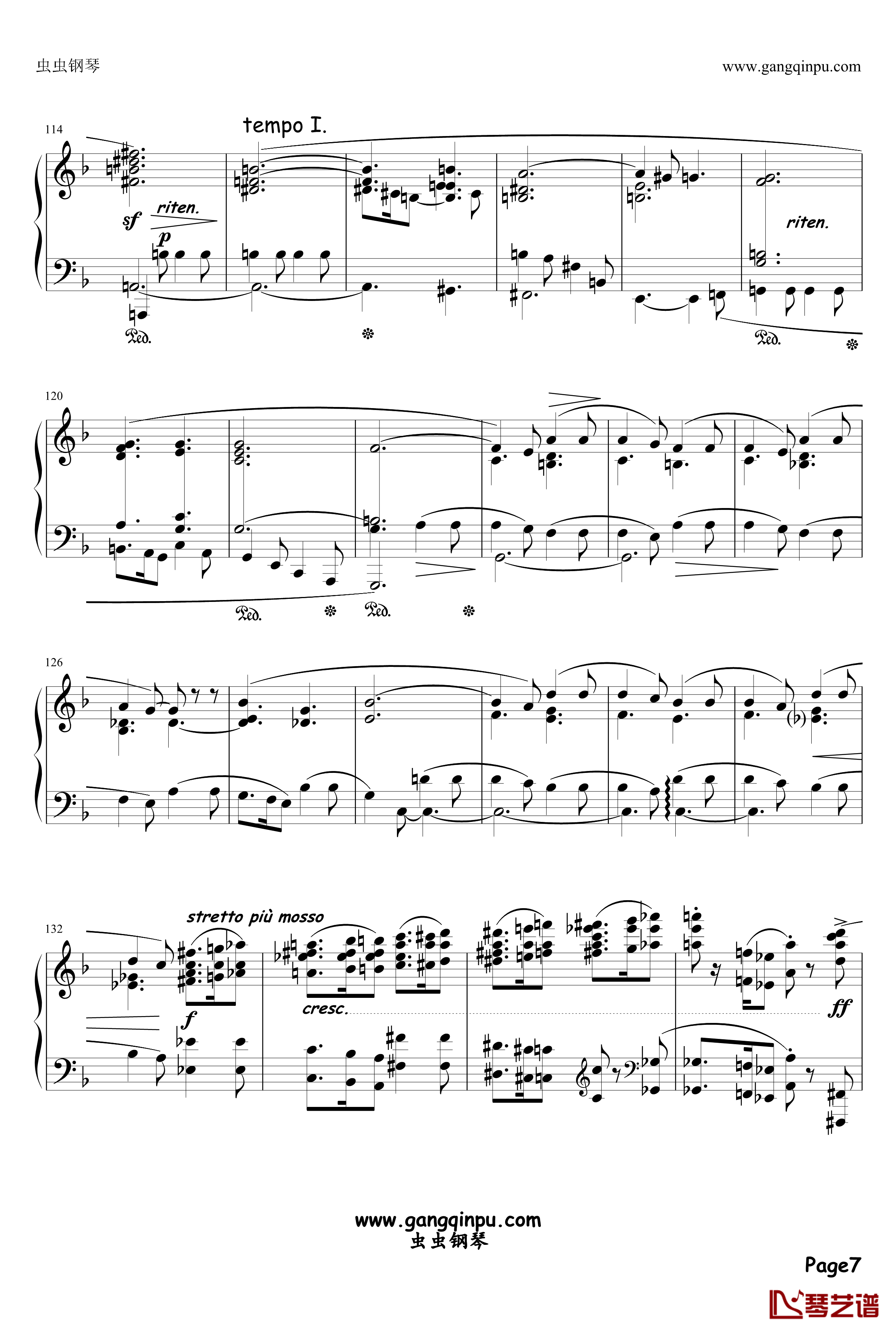 肖邦 - 第二号叙事曲 F大调钢琴谱-肖邦-chopin7