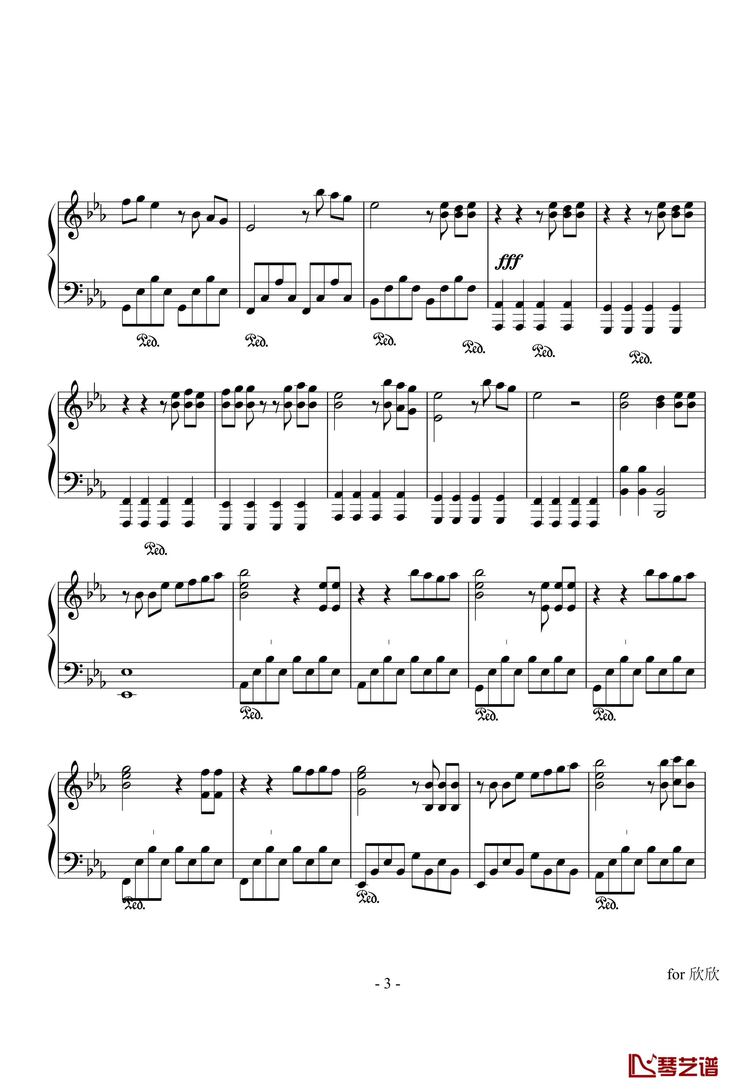 Xcarosy钢琴谱-DavieLynn3