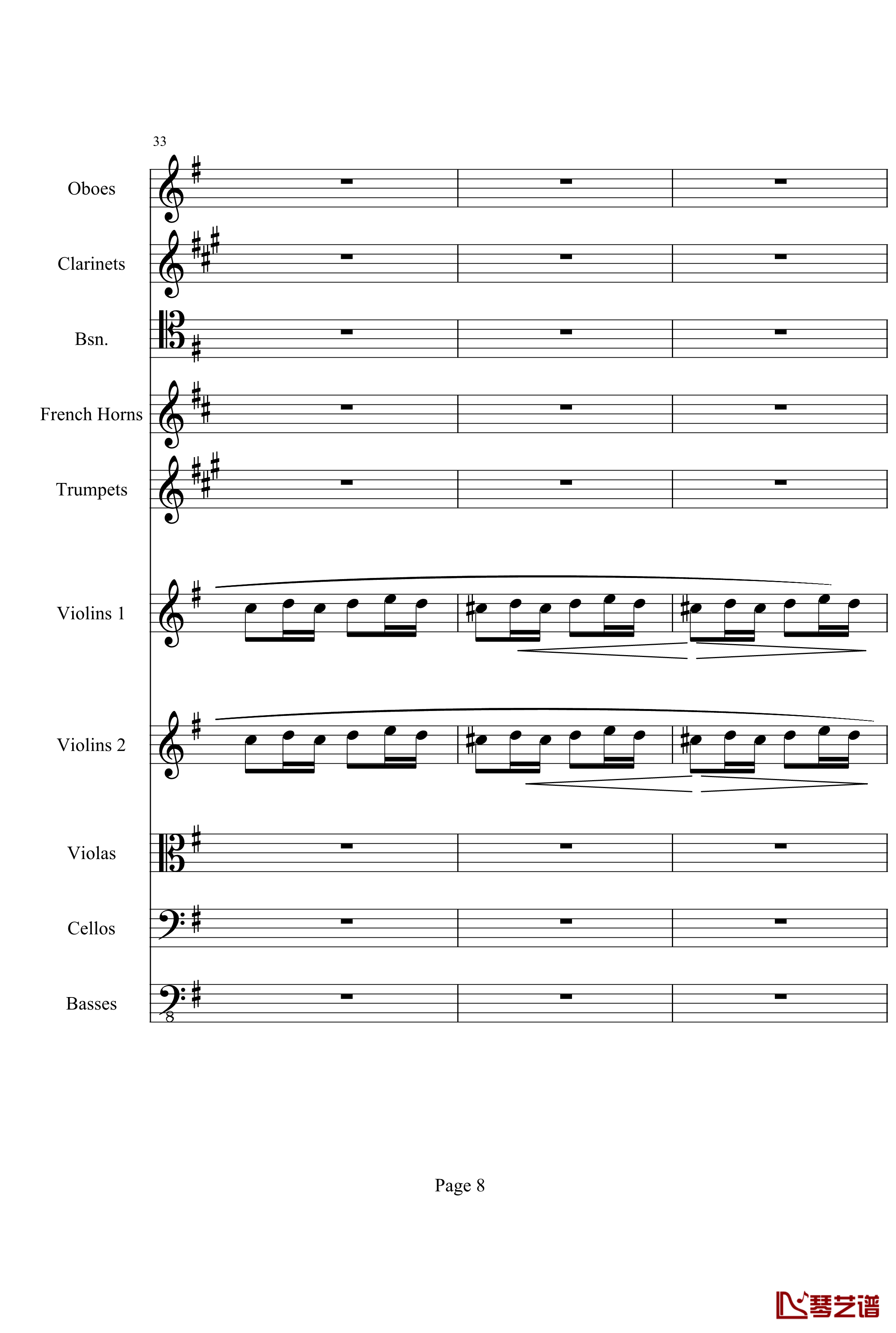 奏鸣曲之交响钢琴谱-第25首-Ⅲ-贝多芬-beethoven8