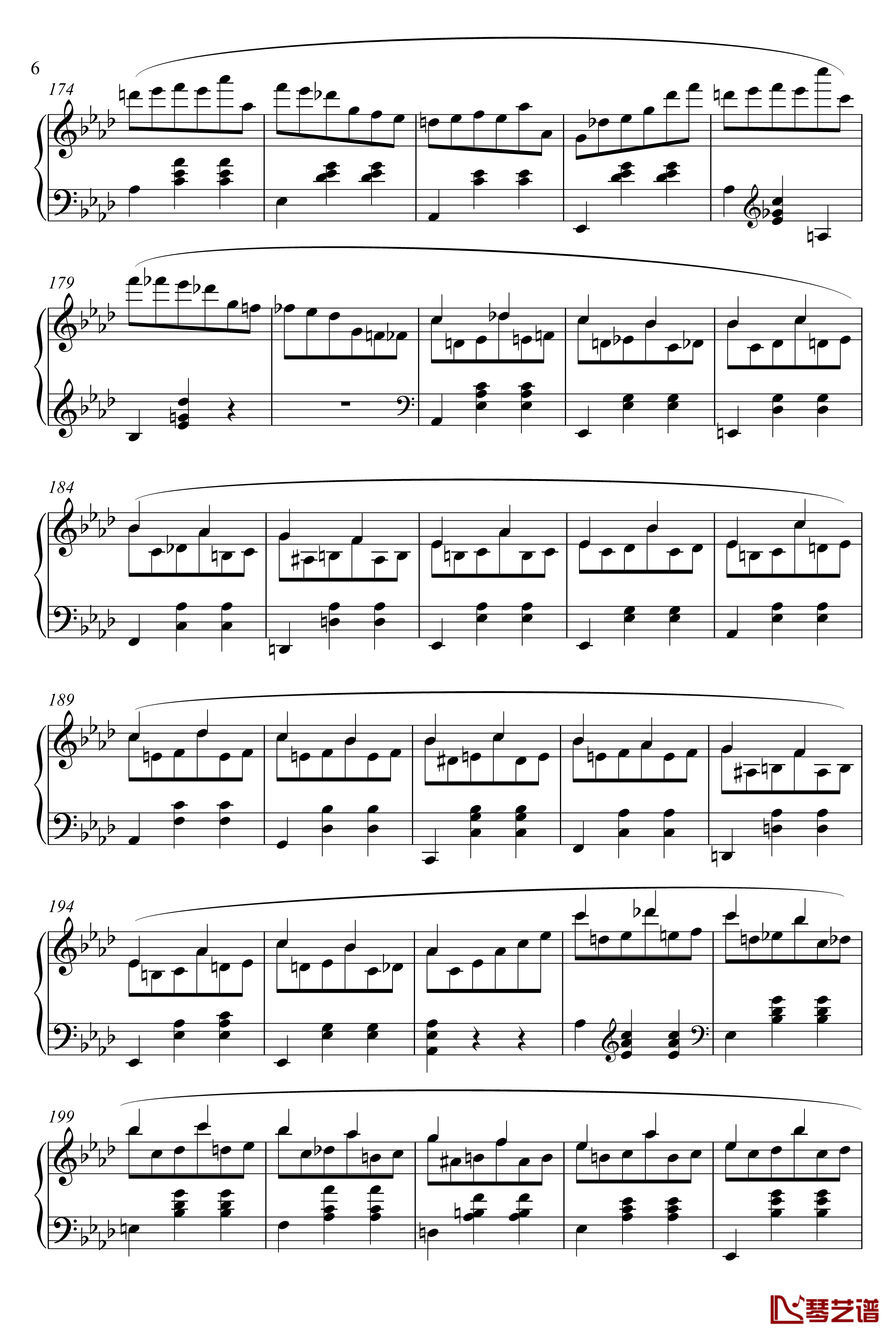 waltz No.5钢琴谱-肖邦-chopin6