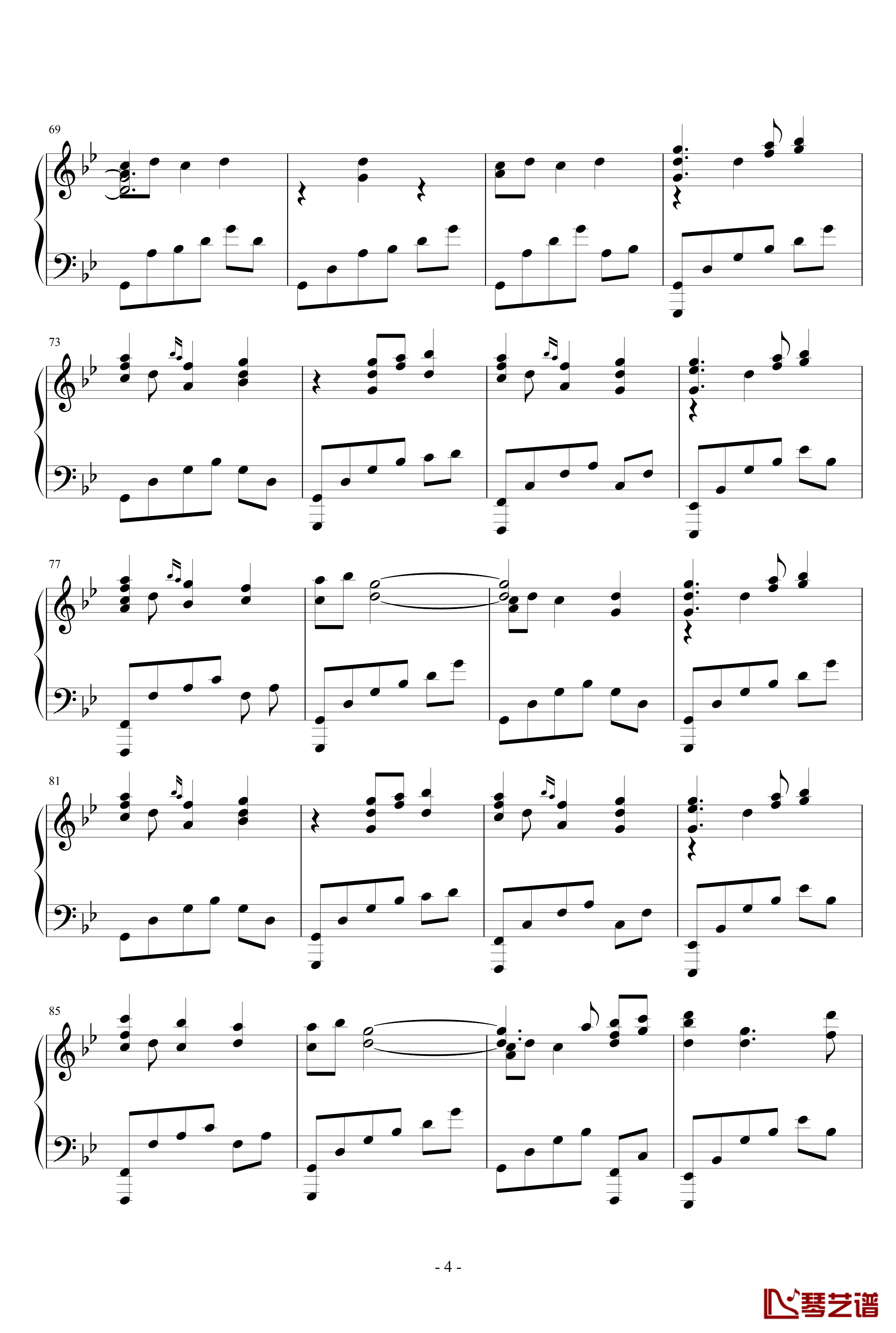 小圆BGM钢琴谱-《sis puella magica！》-梶浦由记4