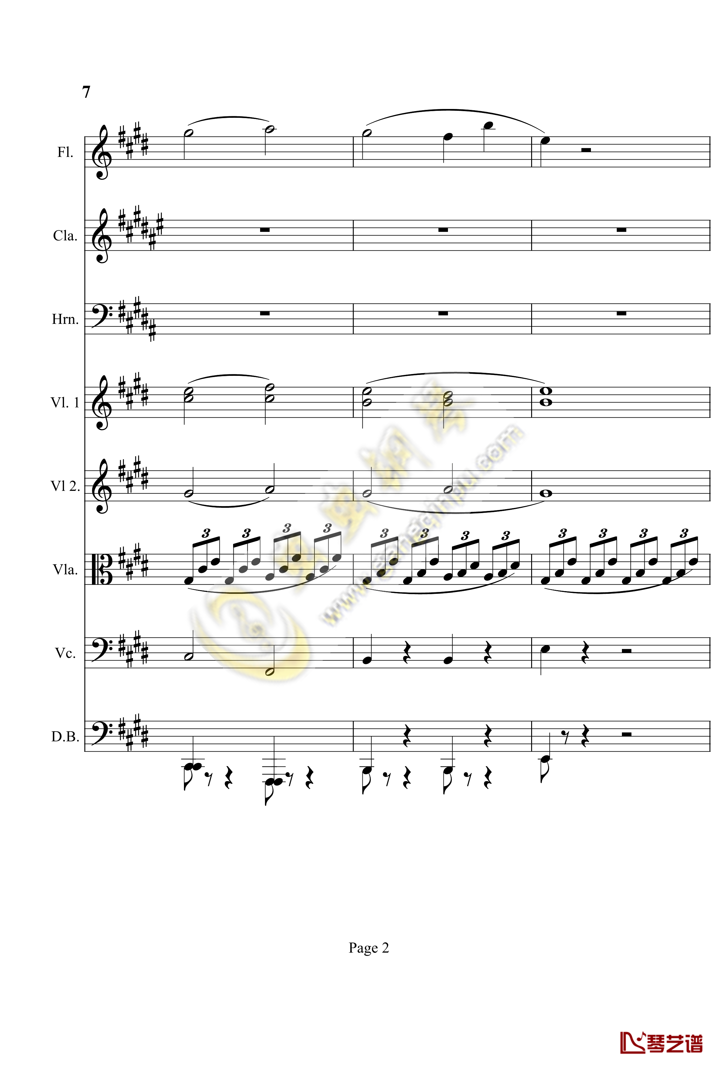 奏鸣曲之交响第14首钢琴谱-贝多芬-beethoven2