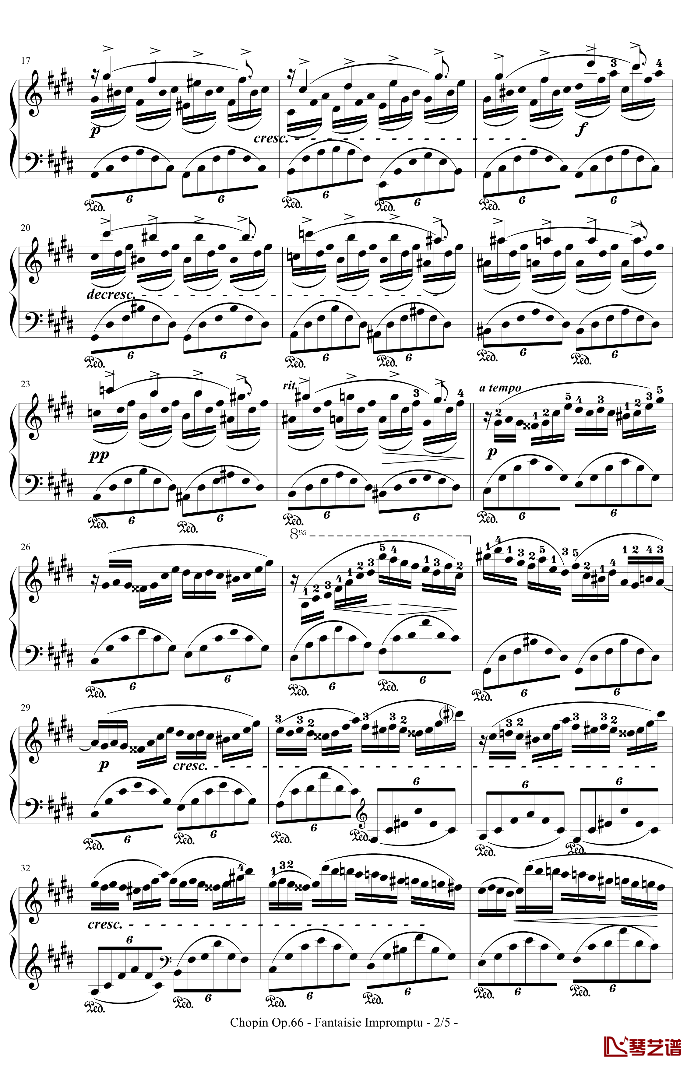 即兴幻想曲钢琴谱-带指法-Op.66-肖邦-chopin2