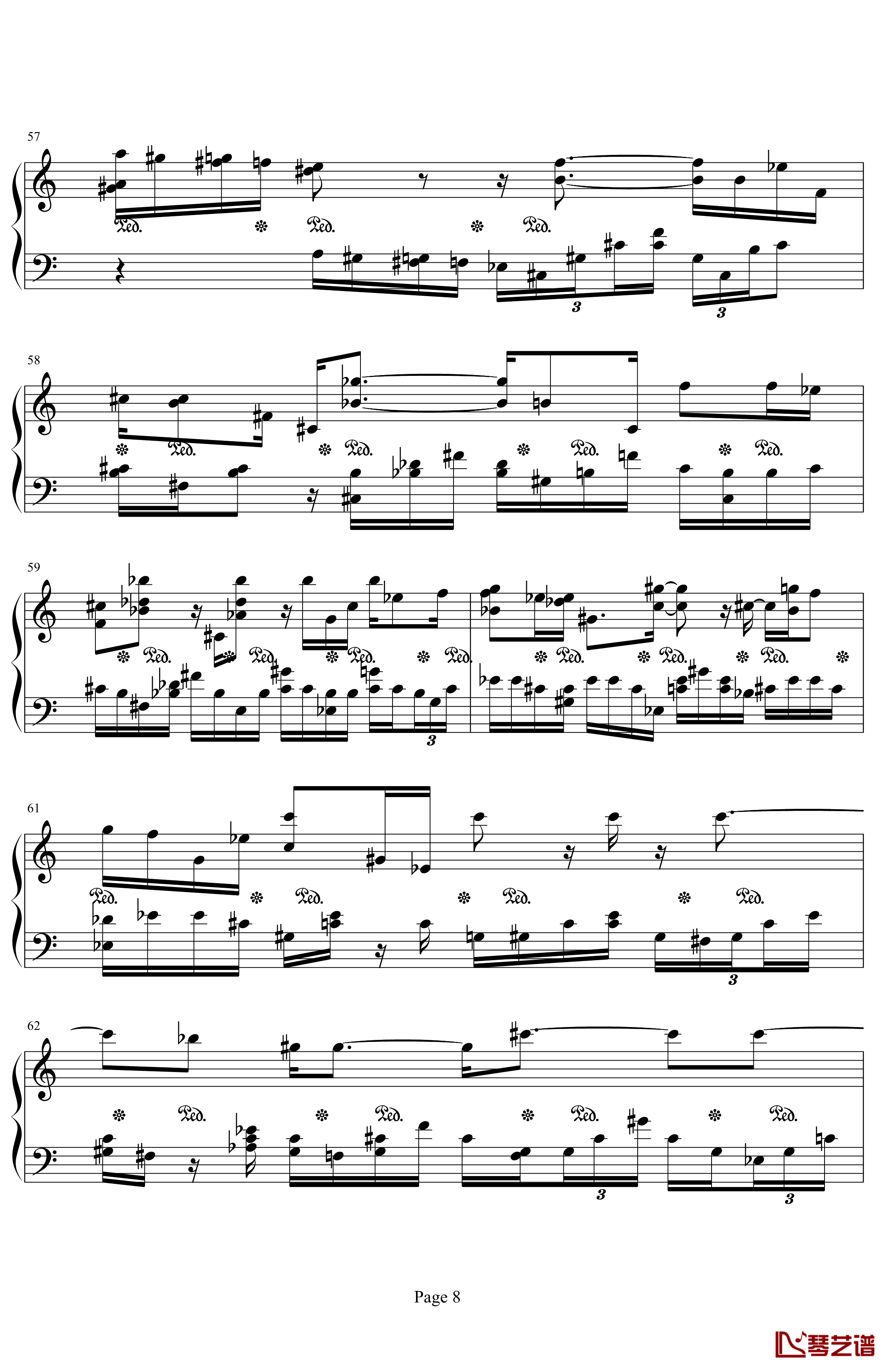 肖邦第二诙谐曲钢琴谱-肖邦-chopin8