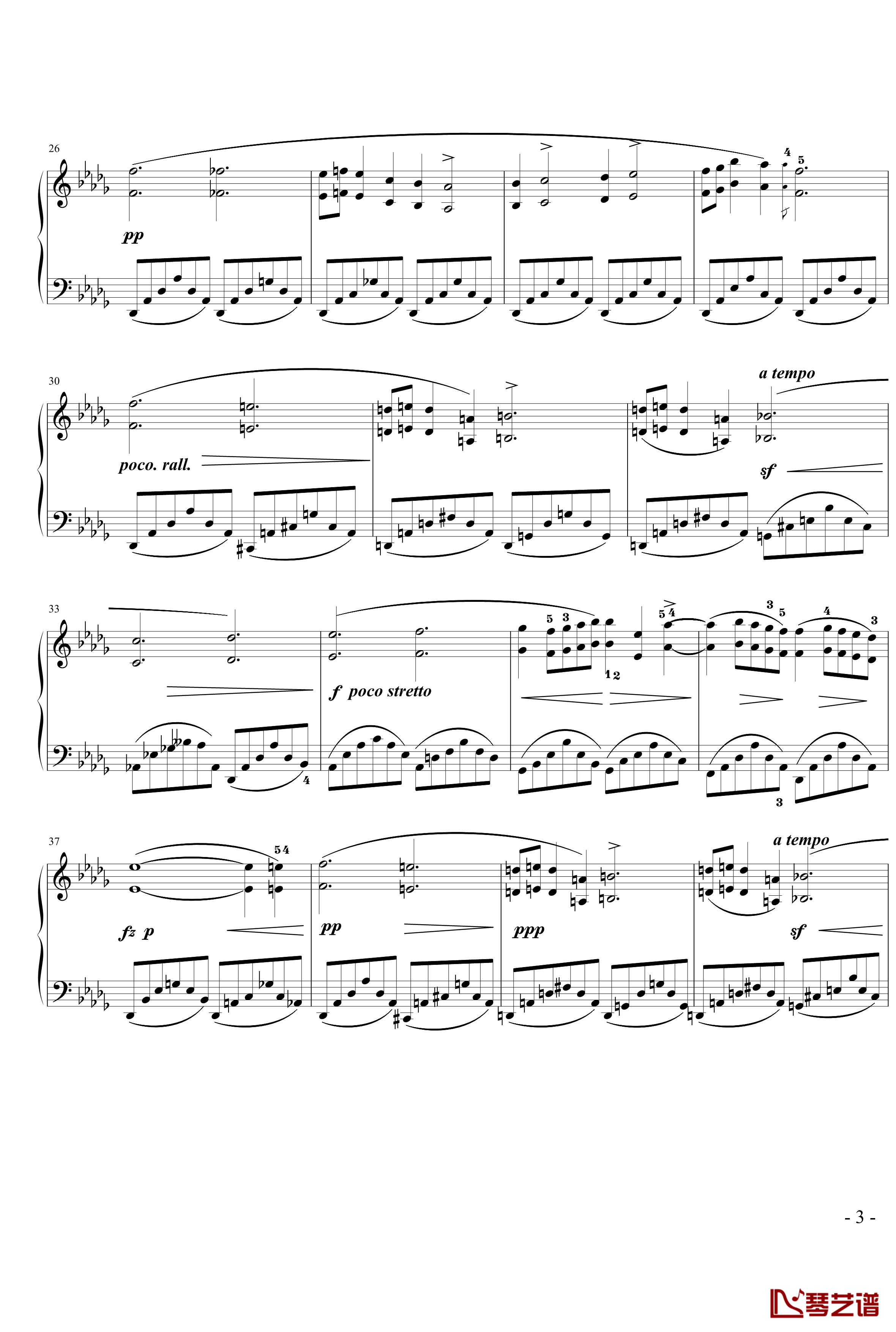 降b小调夜曲钢琴谱-nyride音效版-肖邦-chopin3