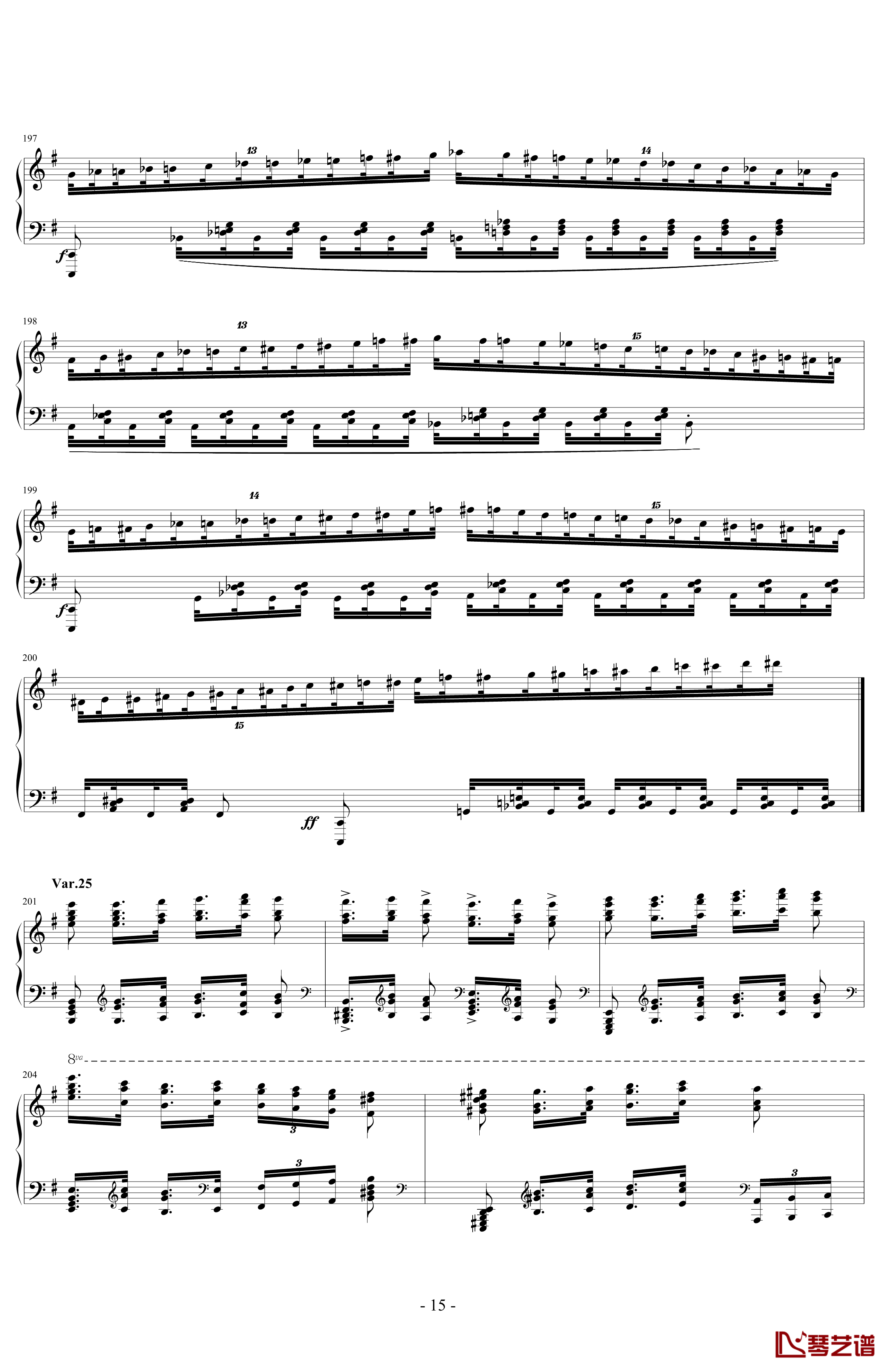 阿尔坎Op.39 No.12 变奏曲钢琴谱-Charles-Valentin Alkan15