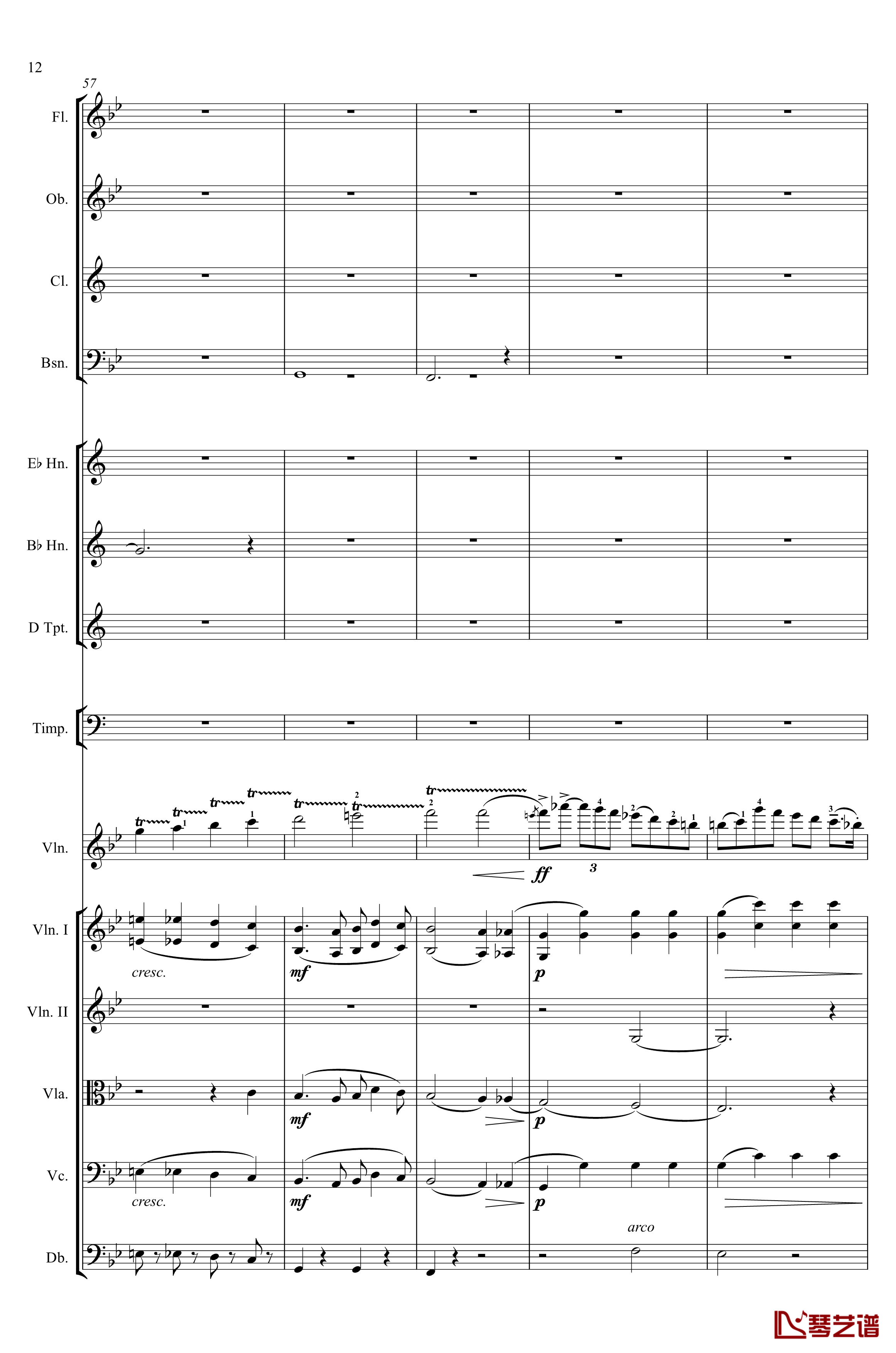g小调第1小提琴协奏曲Op.26钢琴谱-第一乐章-Max Bruch12
