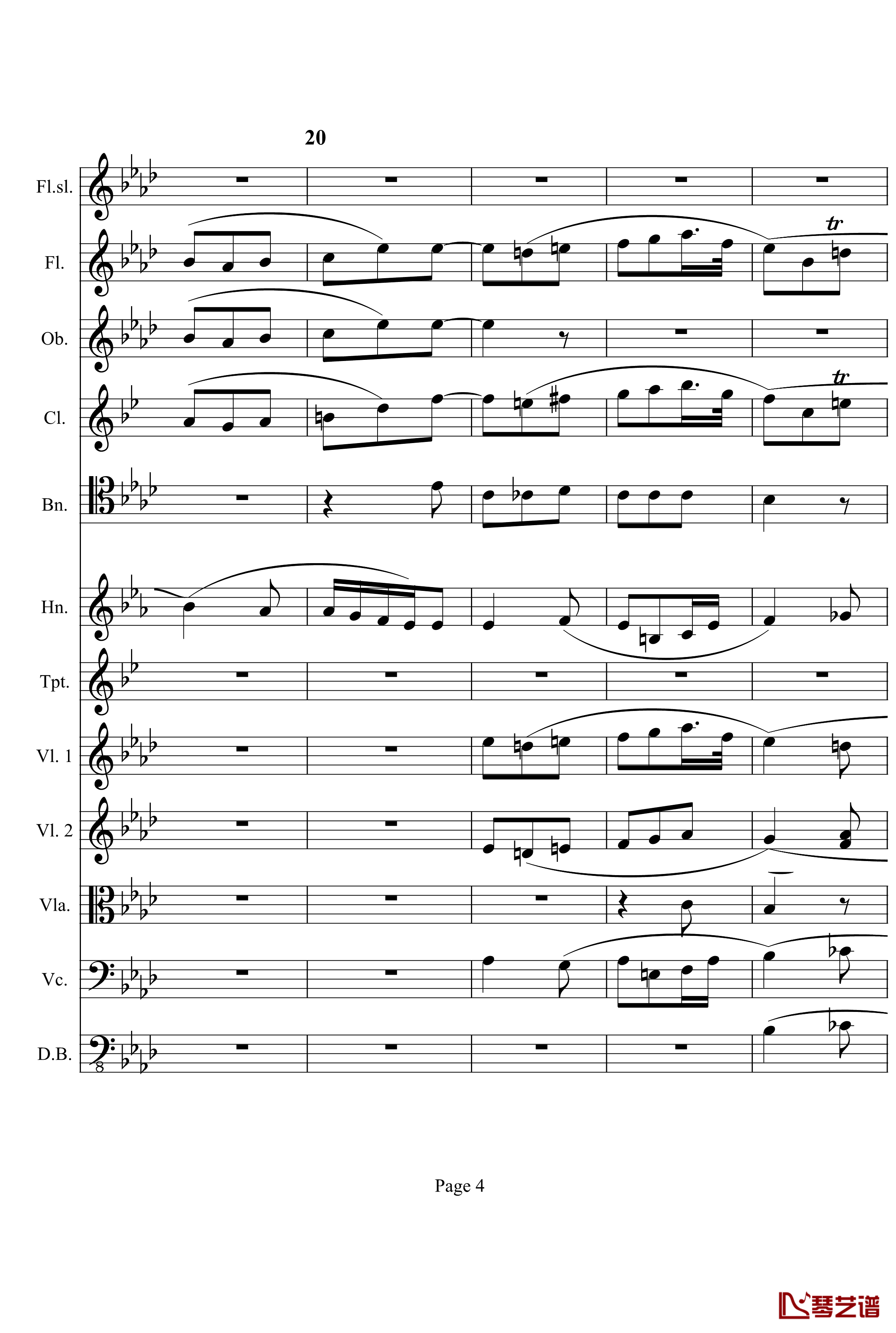 奏鸣曲之交响钢琴谱-第12首-Ⅰ-贝多芬-beethoven4