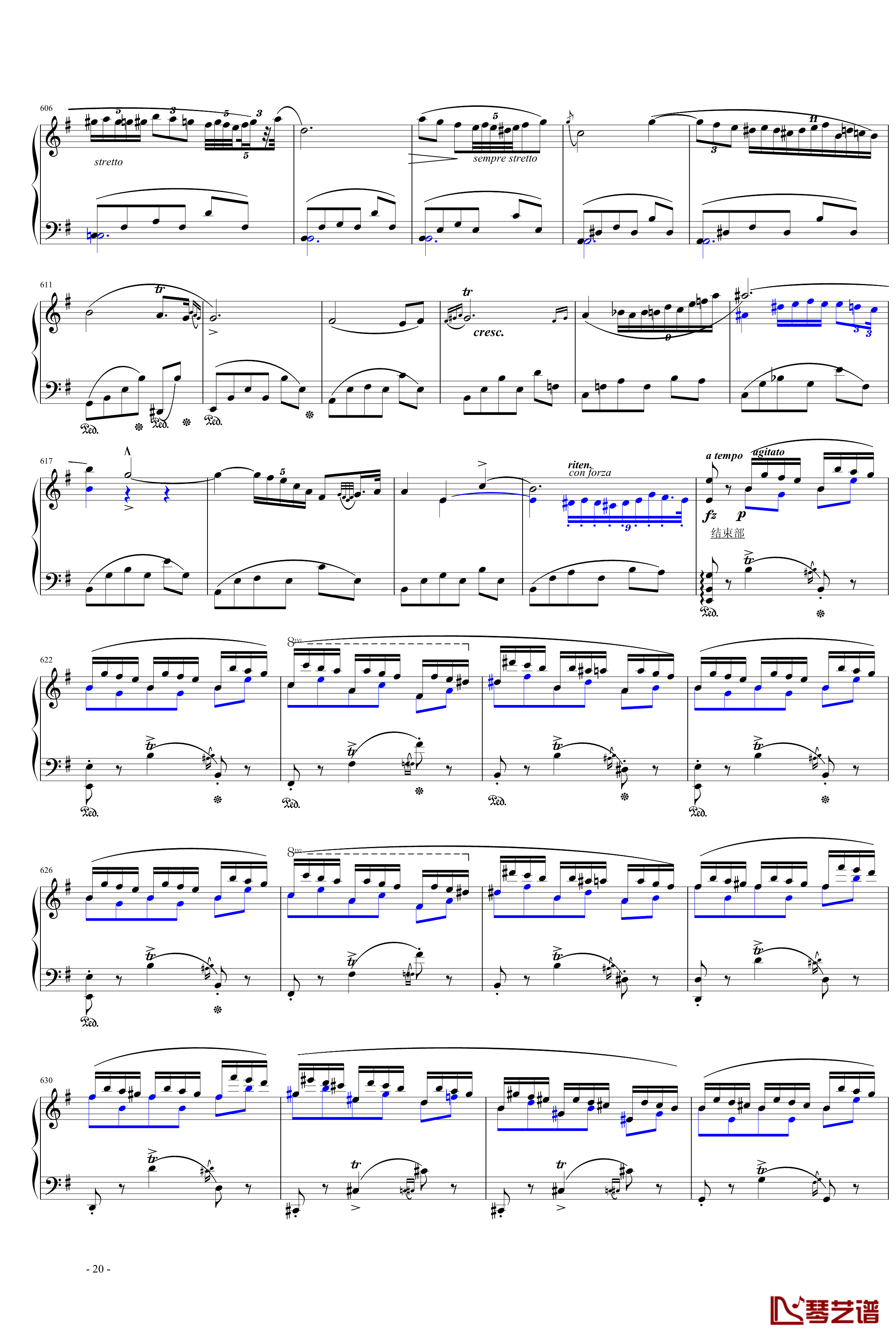e小调第一钢琴协奏曲第一乐章钢琴谱-肖邦-chopin20