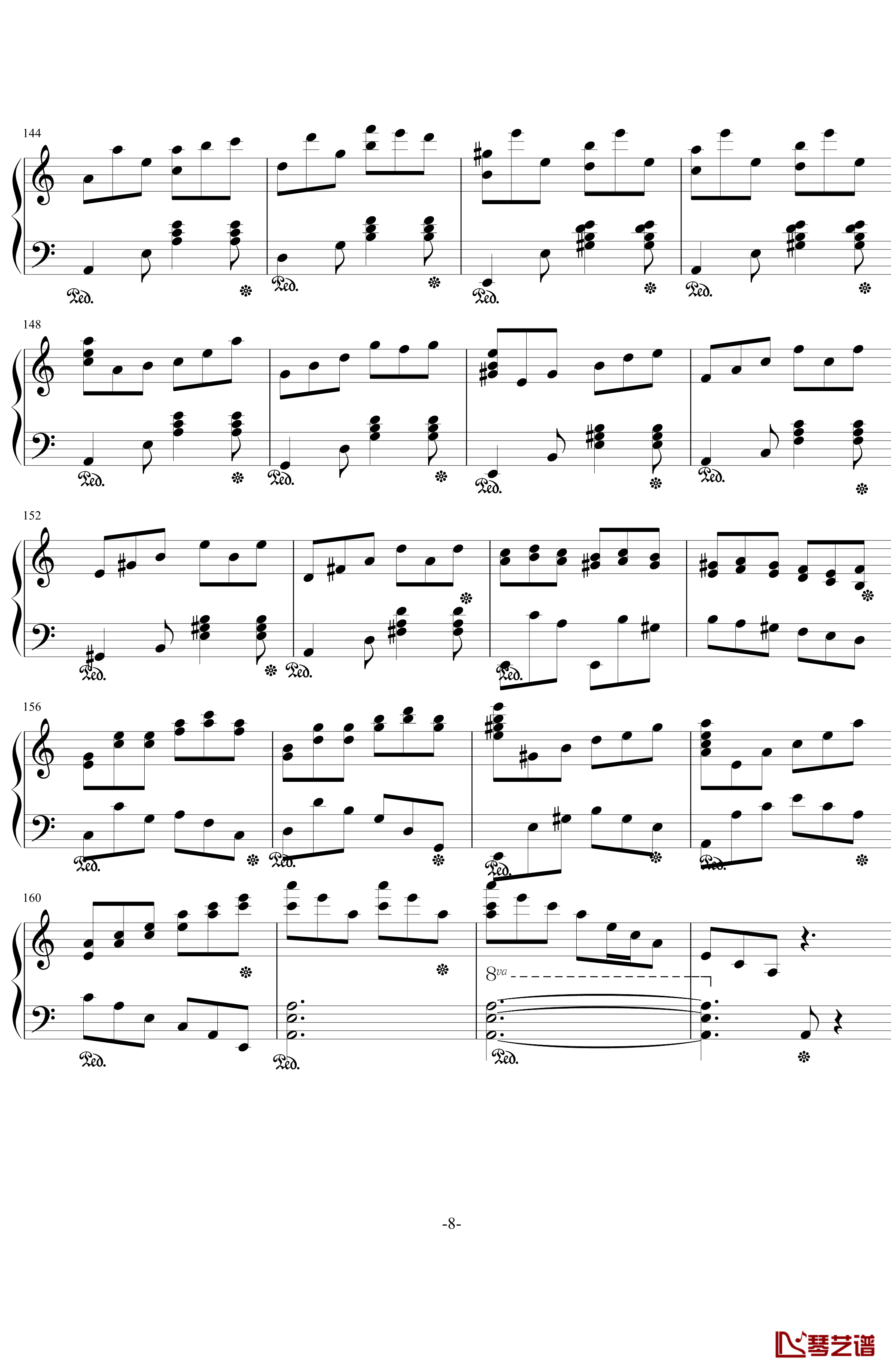 A小调谐谑曲钢琴谱-修改版-.伊dên-H108