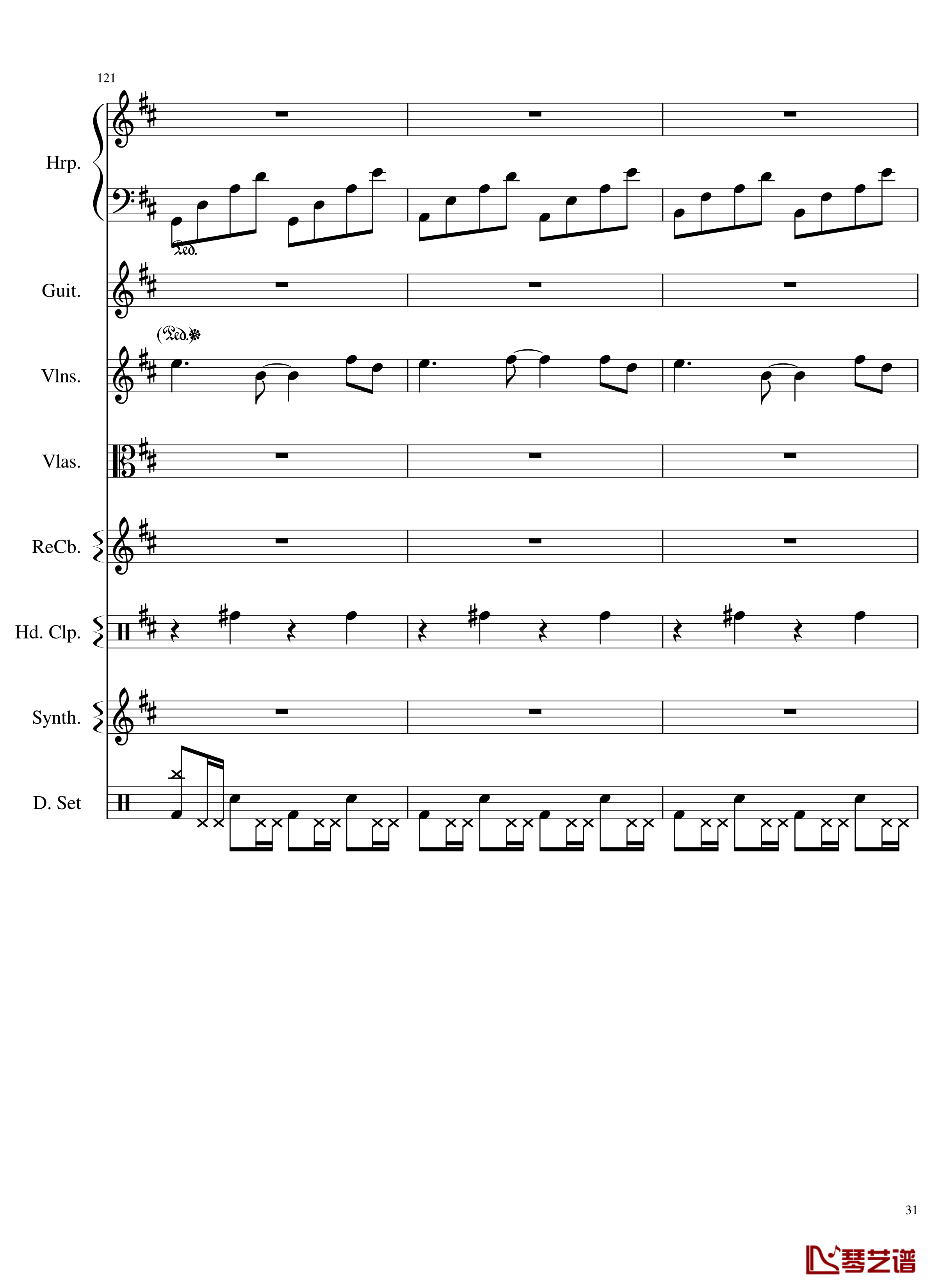 Take me hand钢琴谱-总谱-DAISHI DANCE31