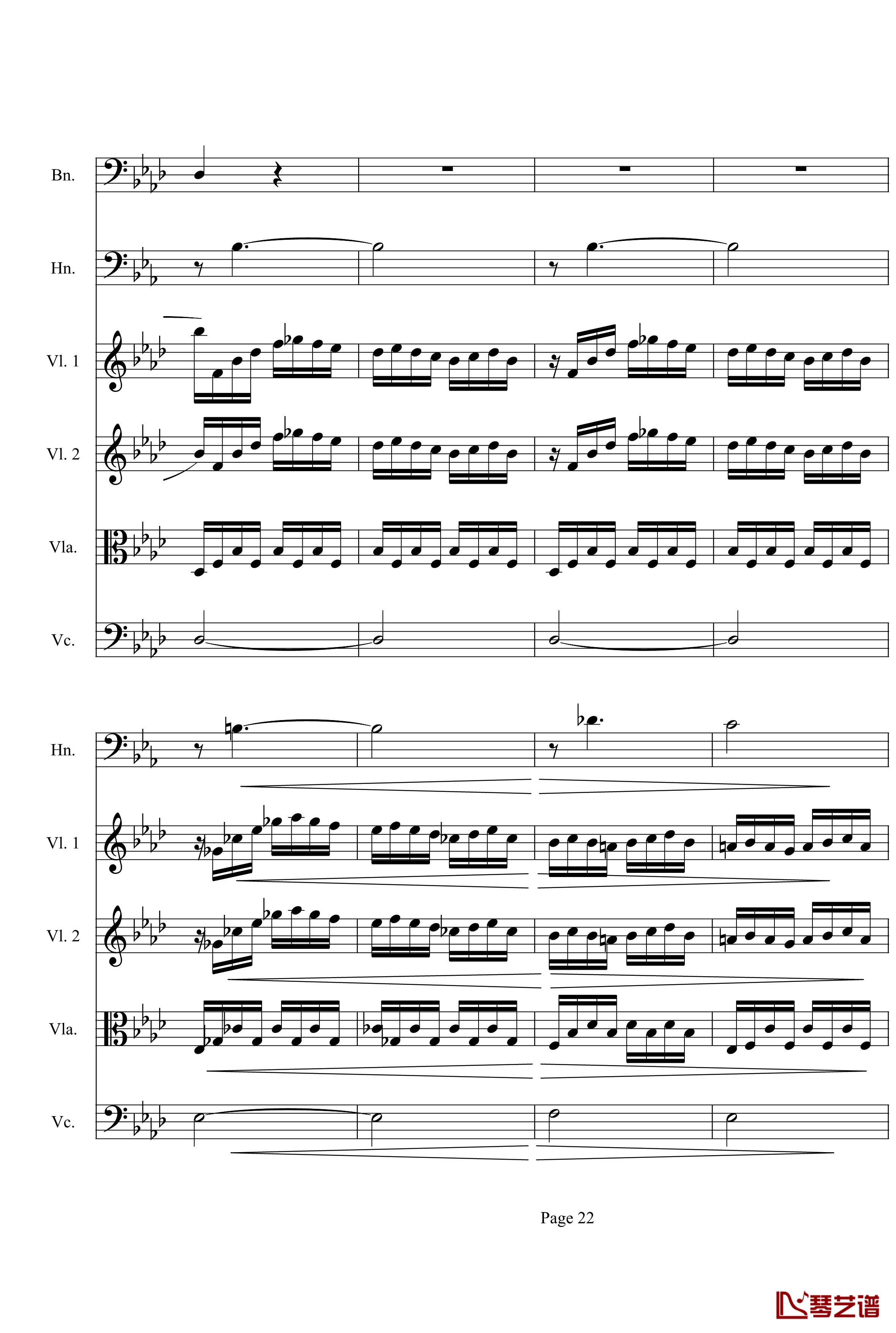 奏鸣曲之交响第23首Ⅲ钢琴谱--贝多芬-beethoven22