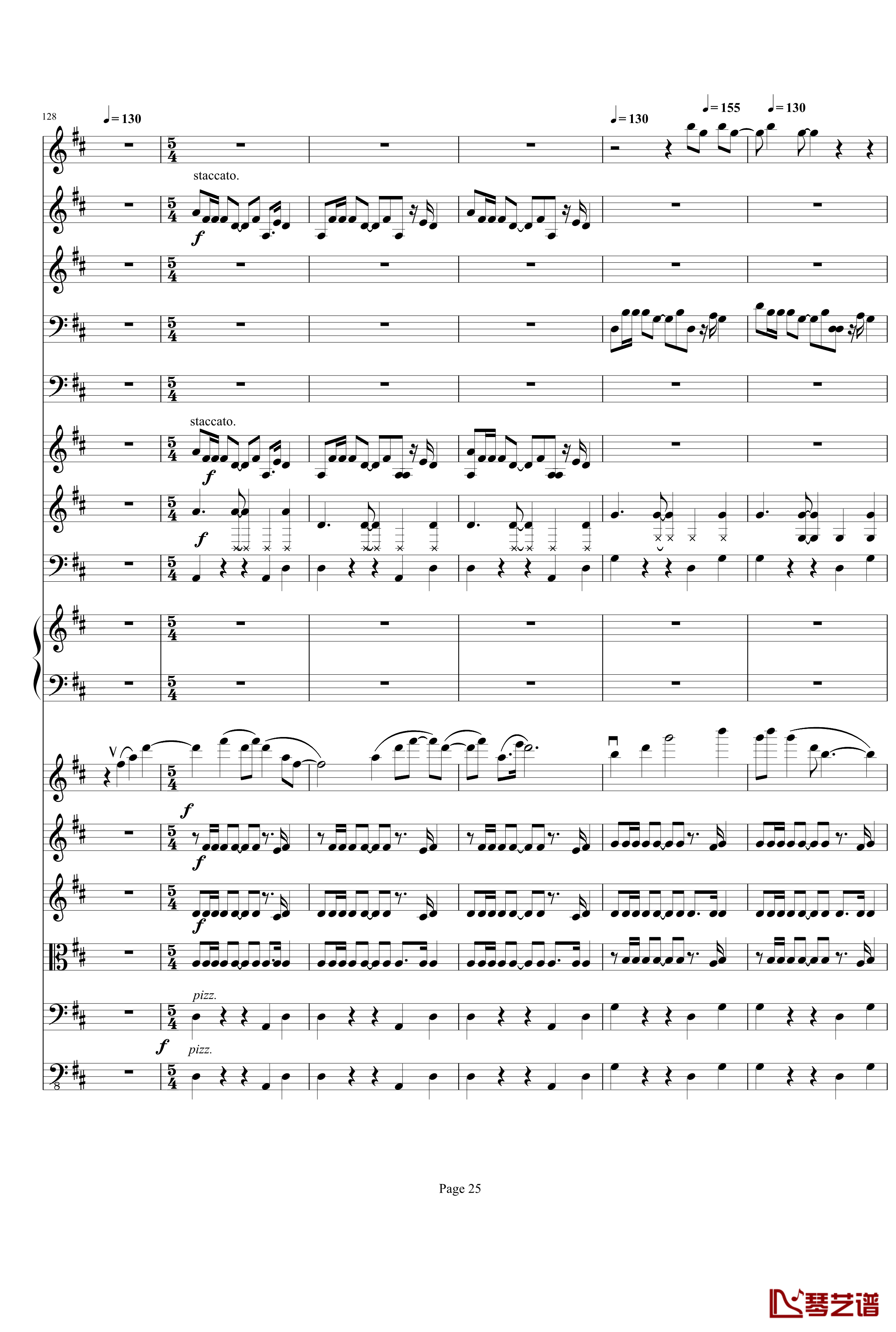 b小调小提琴协奏曲第三乐章钢琴谱-总谱-项道荣25