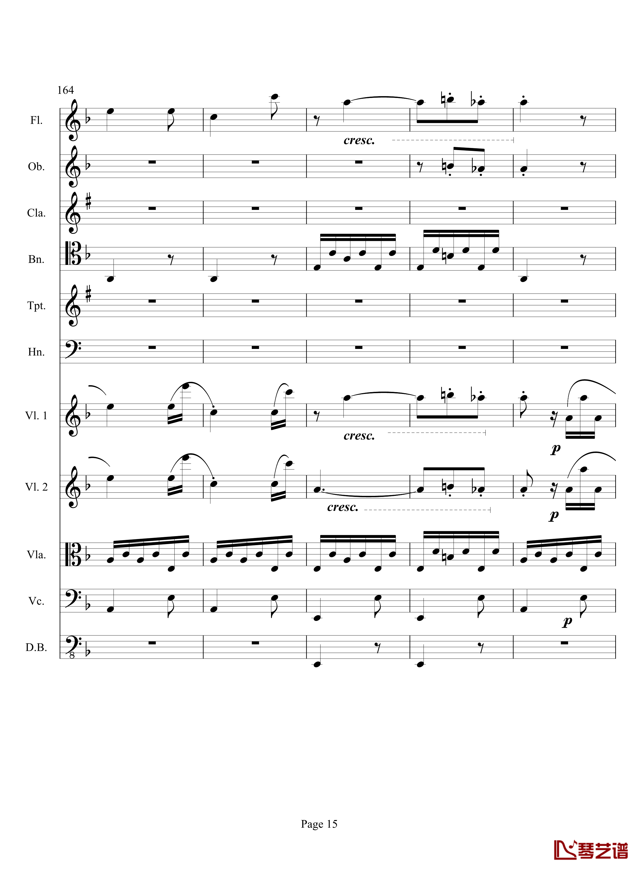 奏鸣曲之交响钢琴谱-第17首-Ⅲ-贝多芬-beethoven15