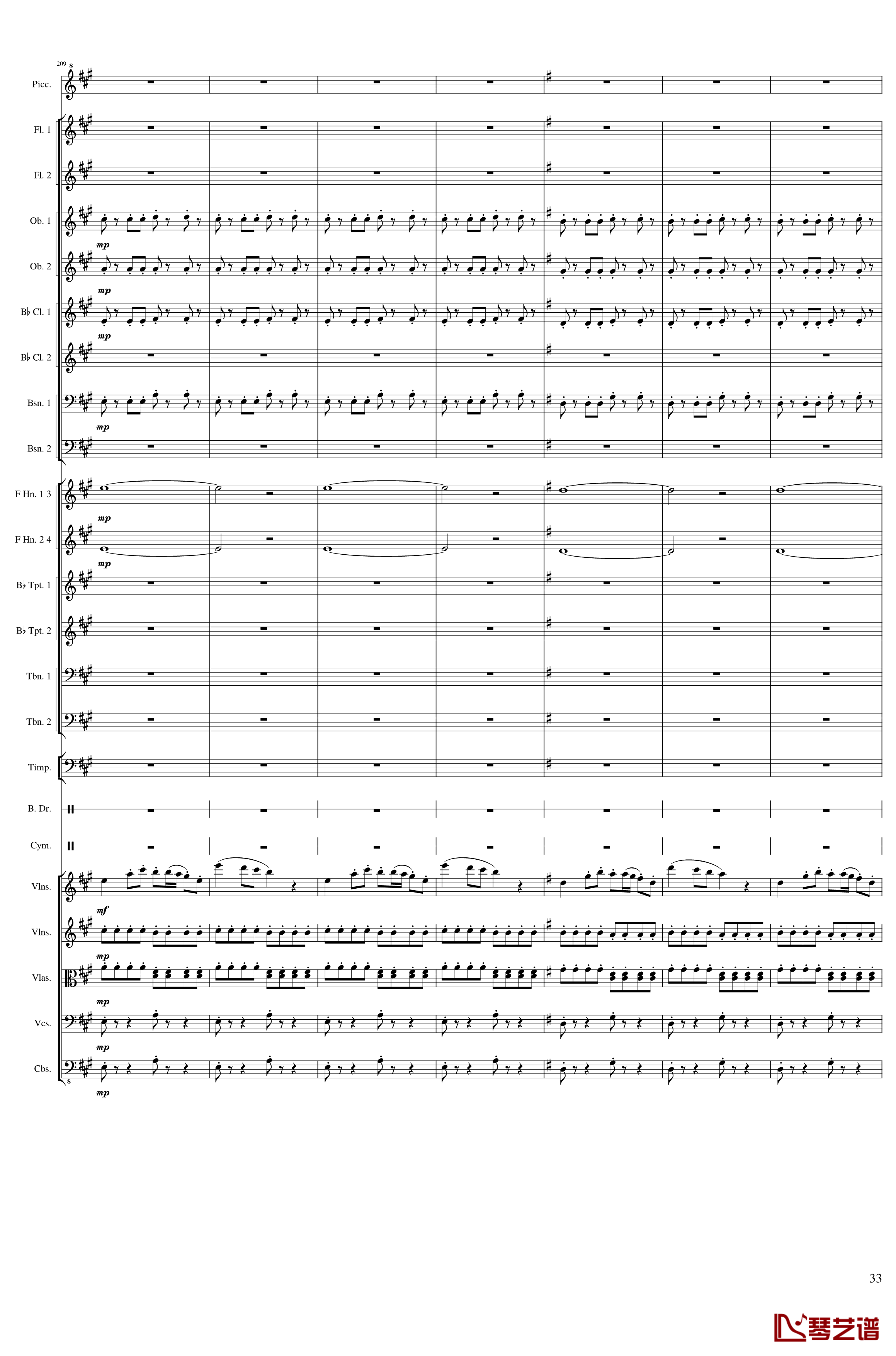 Carnival钢琴谱-Op.posth-一个球33