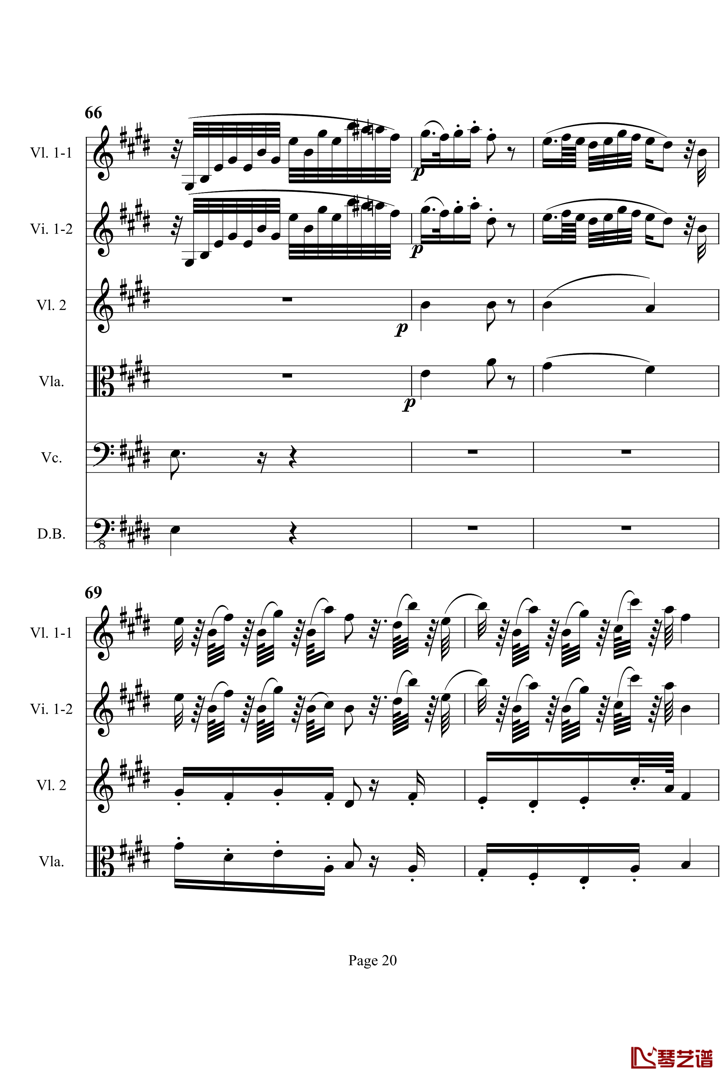 奏鸣曲之交响钢琴谱-第3首-Ⅱ-贝多芬-beethoven20