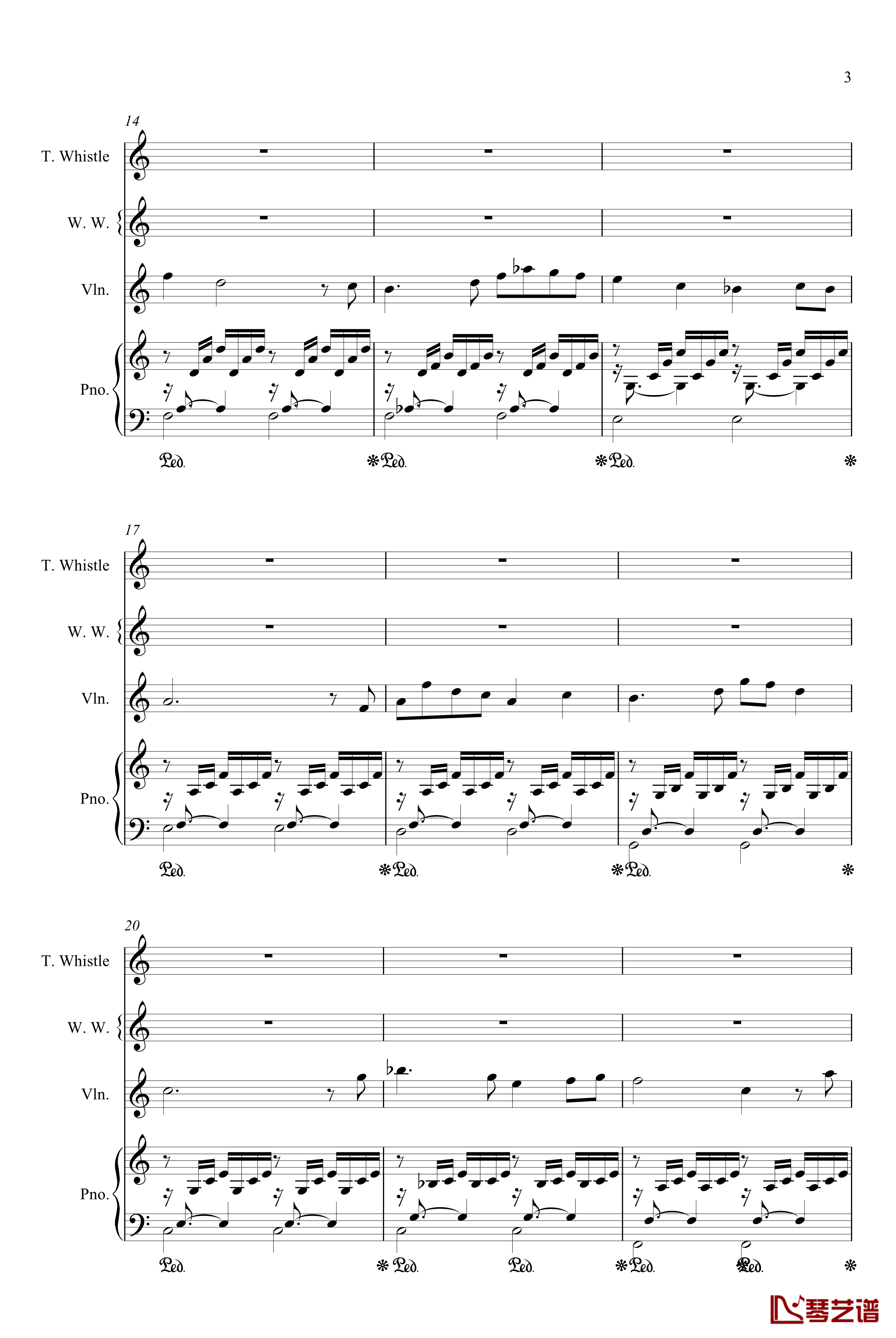 巴赫前奏曲钢琴谱-巴赫-P.E.Bach3