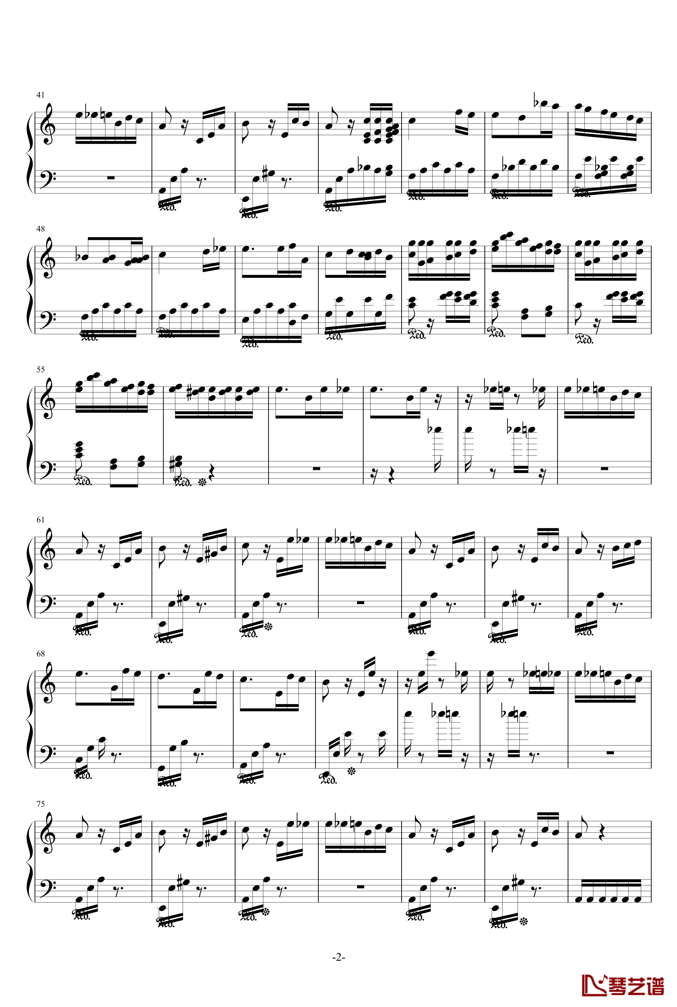 致爱丽丝钢琴谱-新春贺岁版-贝多芬-beethoven2