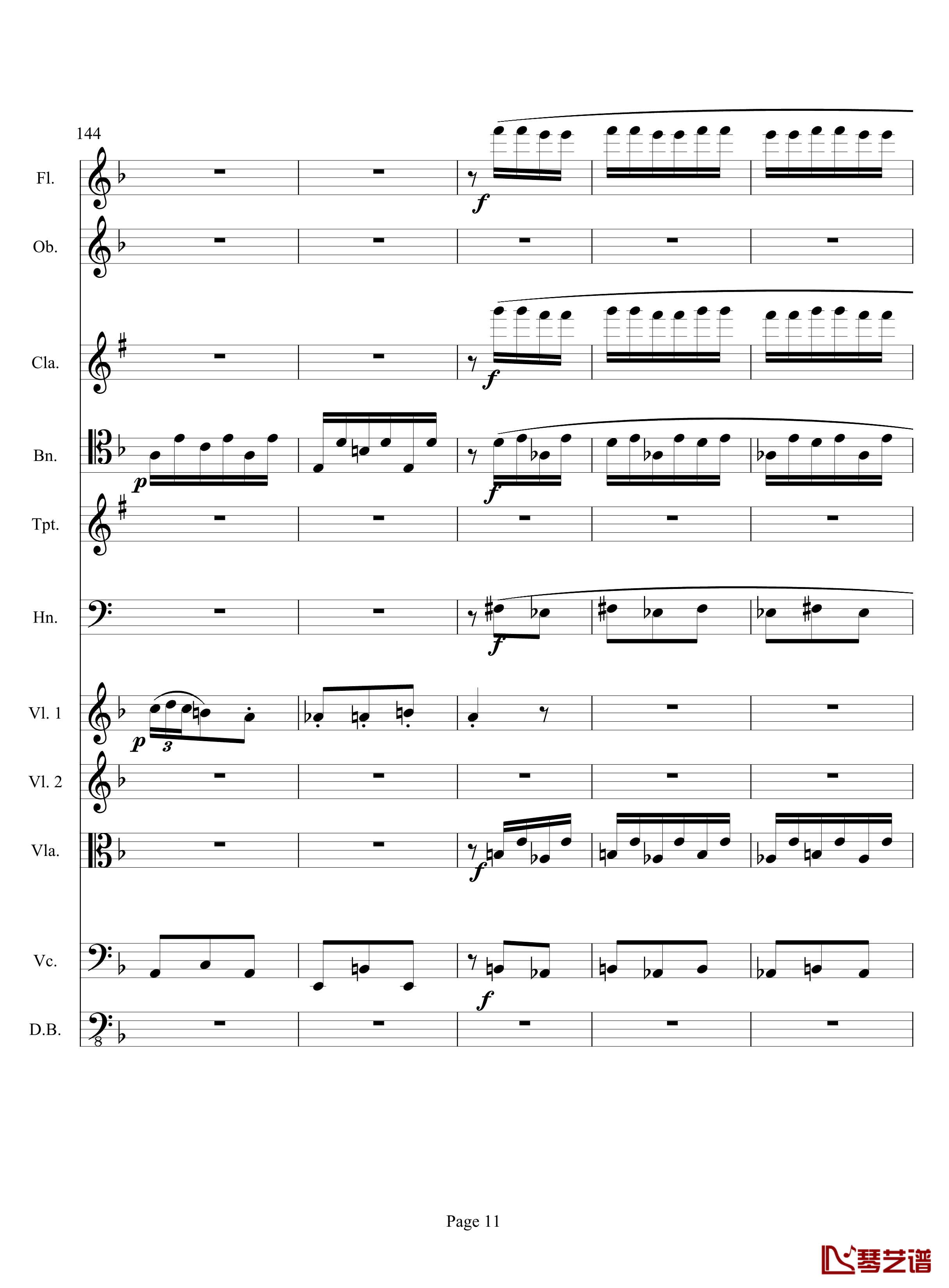 奏鸣曲之交响钢琴谱-第17首-Ⅲ-贝多芬-beethoven11