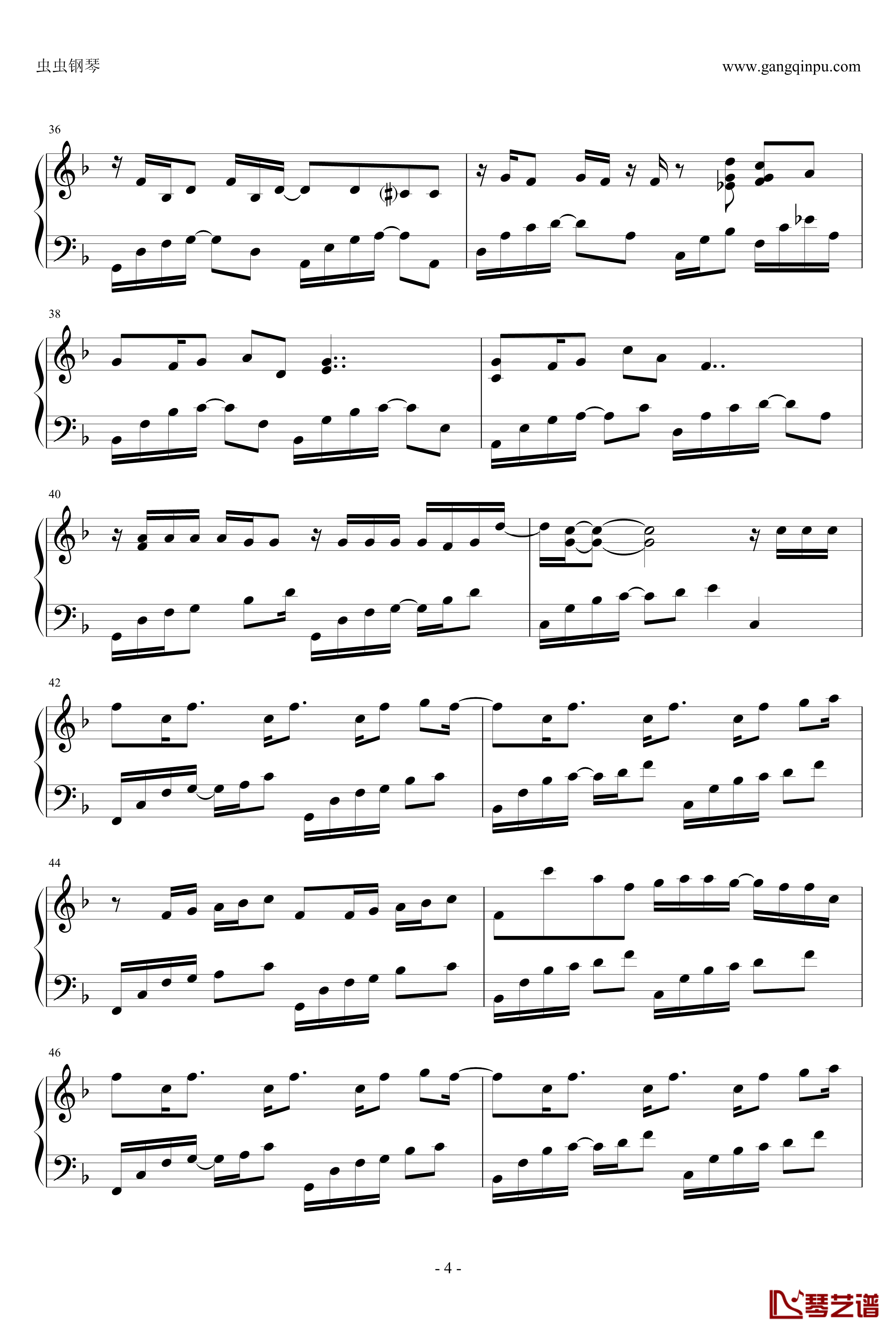 手语钢琴谱-周杰伦最新力作《十二新作》4