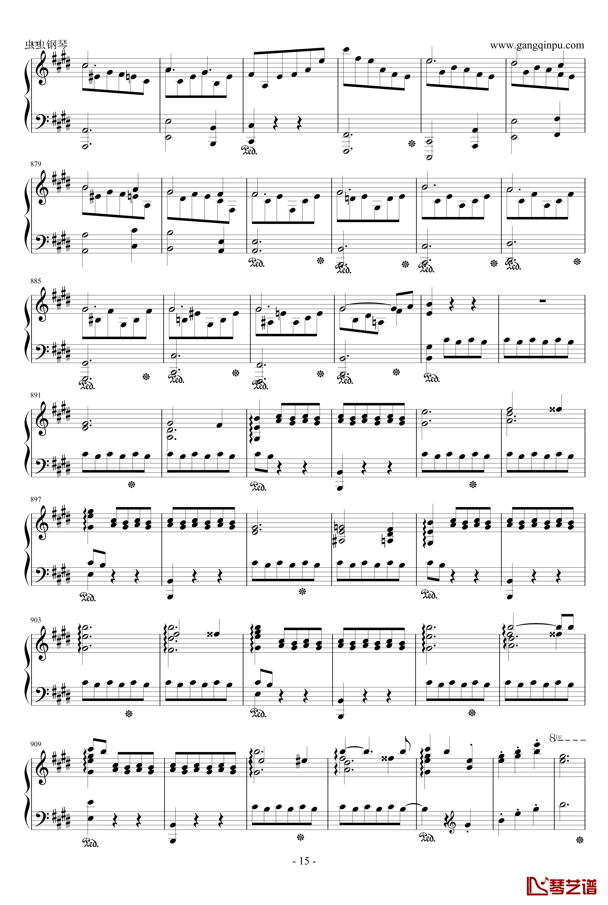 Scherzo in E Major钢琴谱-肖邦E大调谐谑曲 Op.54-chopin15