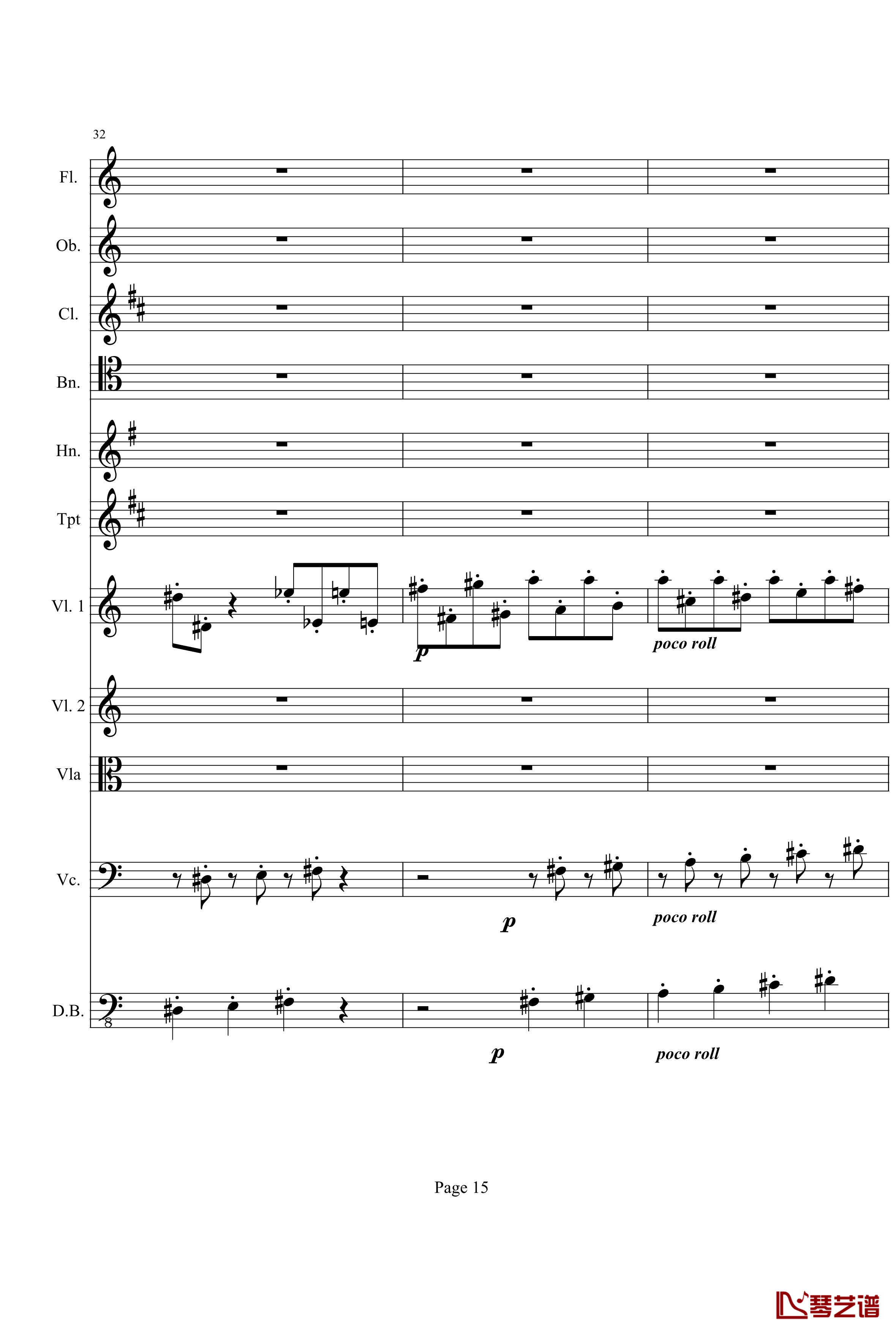 奏鸣曲之交响钢琴谱-第21-Ⅰ-贝多芬-beethoven15