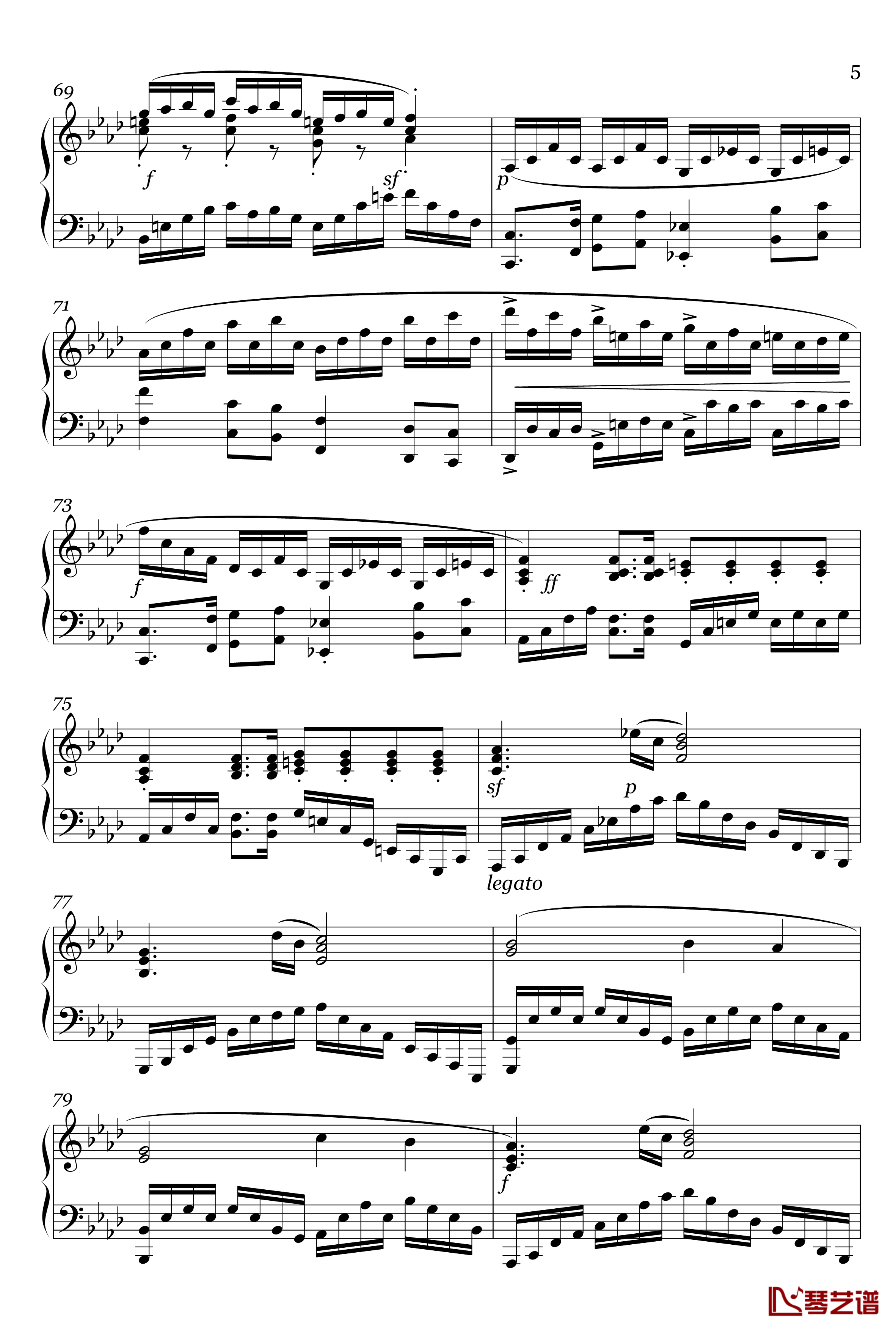 Allegro Vivace钢琴谱 Op.1 No.2-Rachmania!5