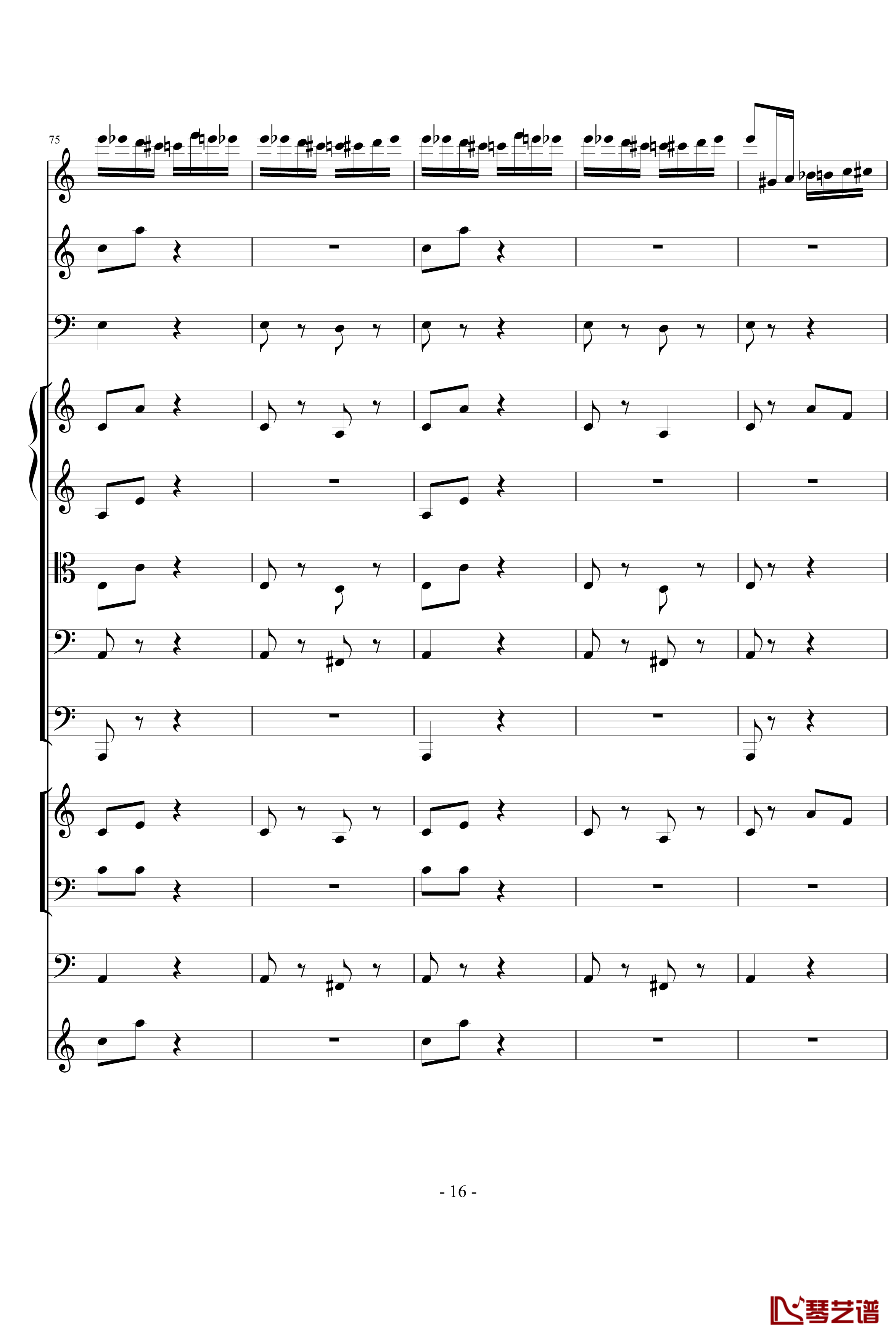 野蜂飞舞钢琴谱-里姆斯基-柯萨科夫16