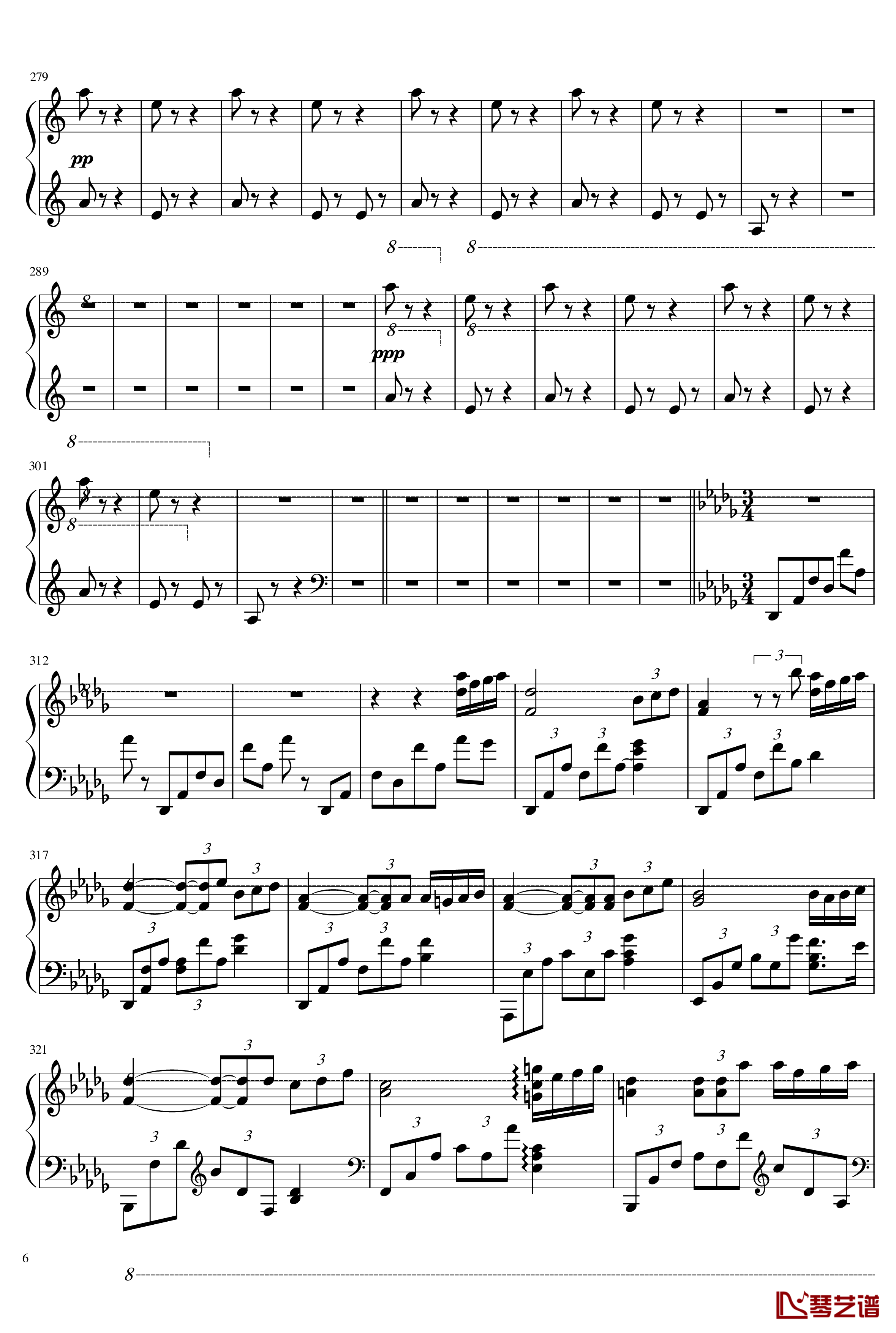 Rhapsody on a Theme of Paganini-马克西姆-Maksim·Mrvica-钢琴谱6