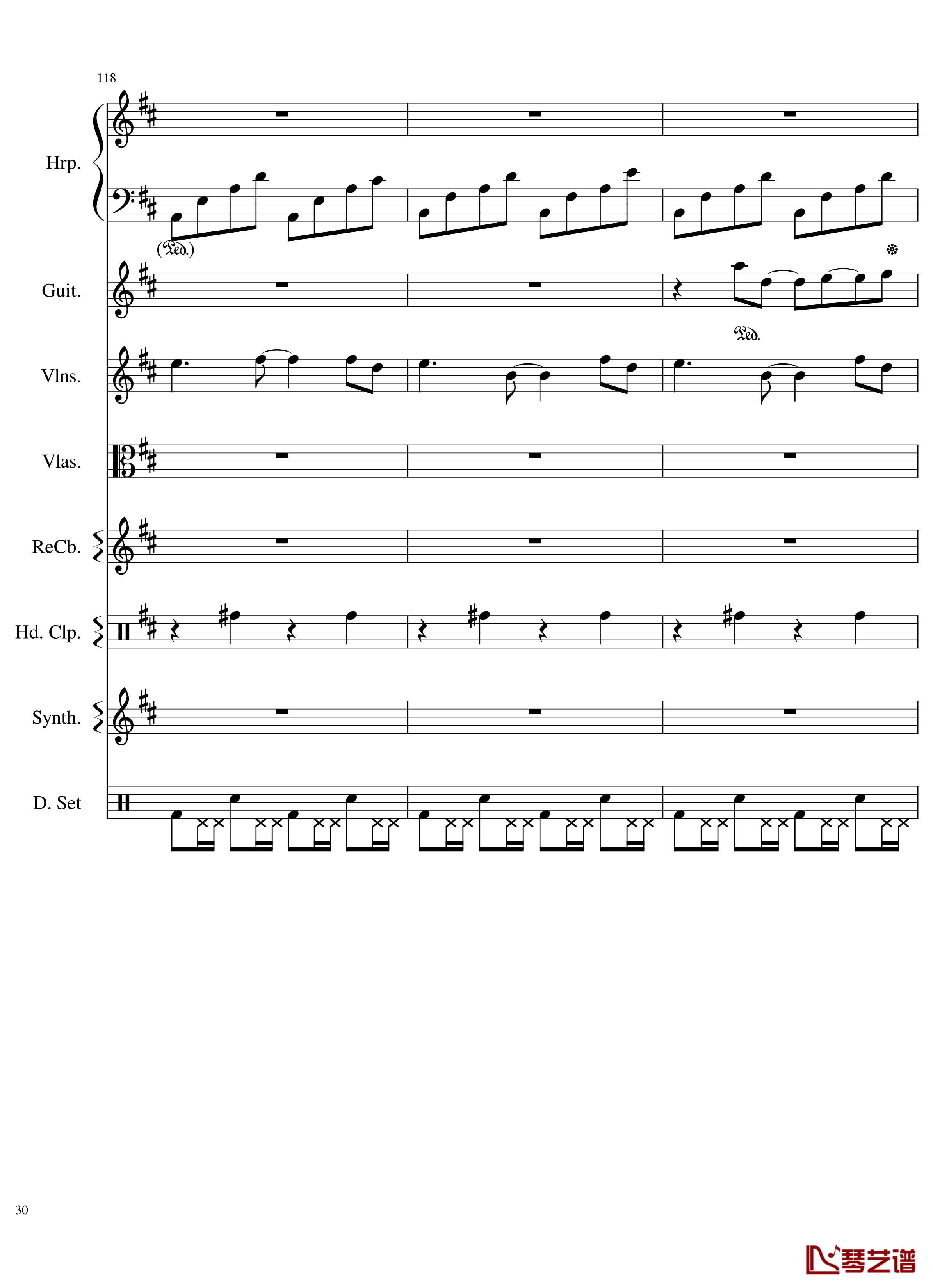 Take me hand钢琴谱-总谱-DAISHI DANCE30