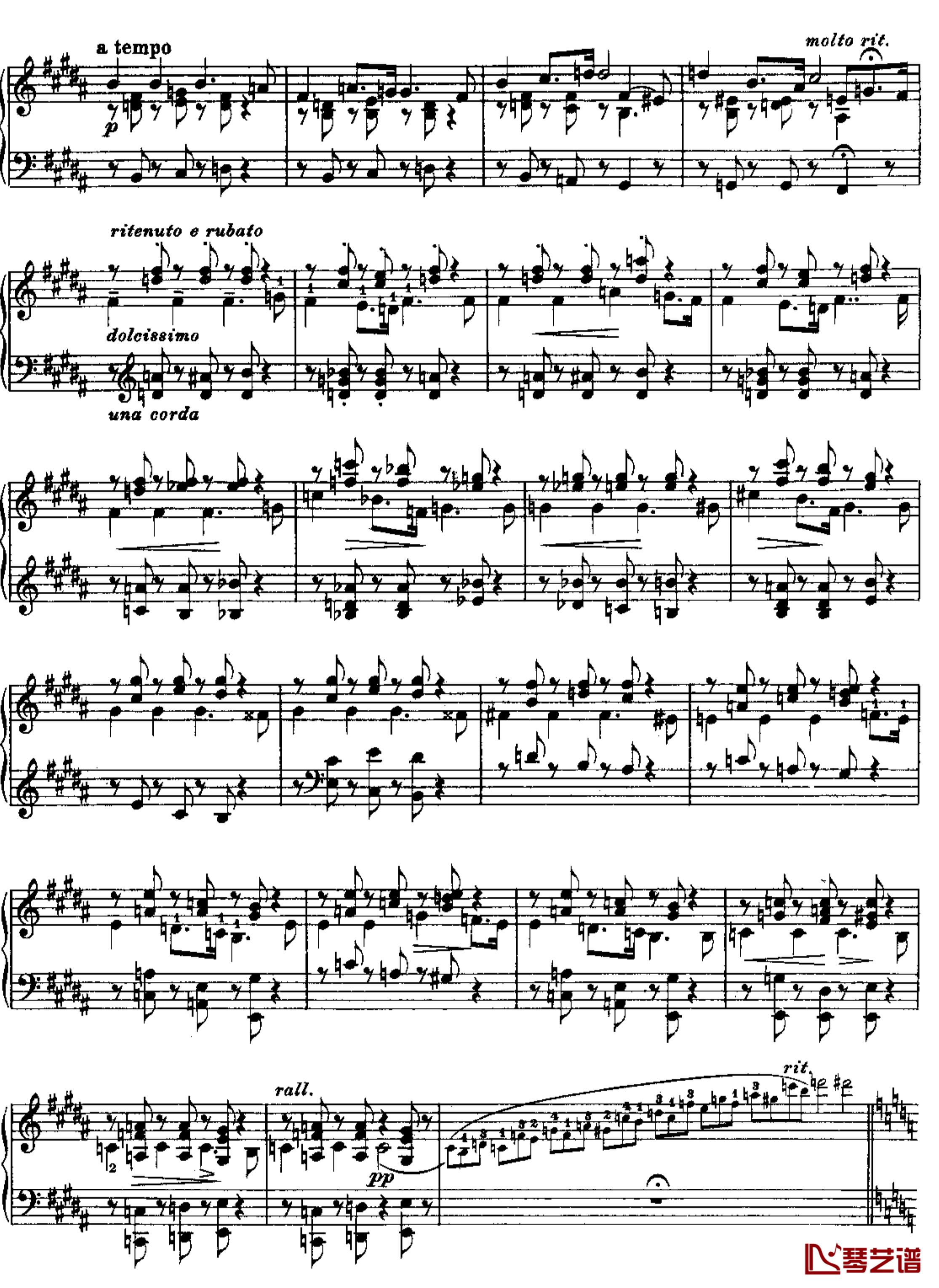 哭泣的行板S.173No.9钢琴谱-李斯特2