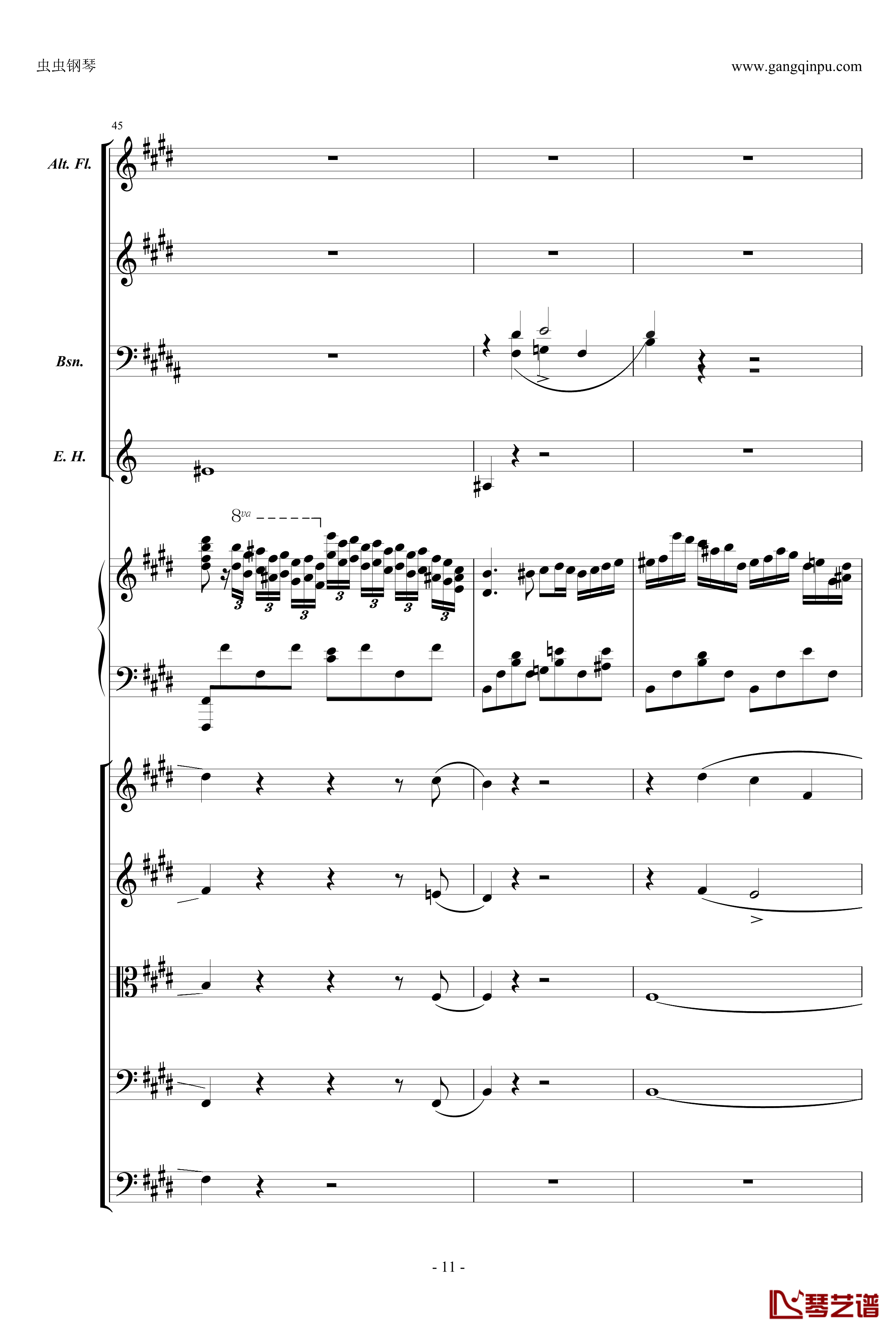 萧邦第一钢琴协奏曲第二乐章钢琴谱-肖邦-chopin11