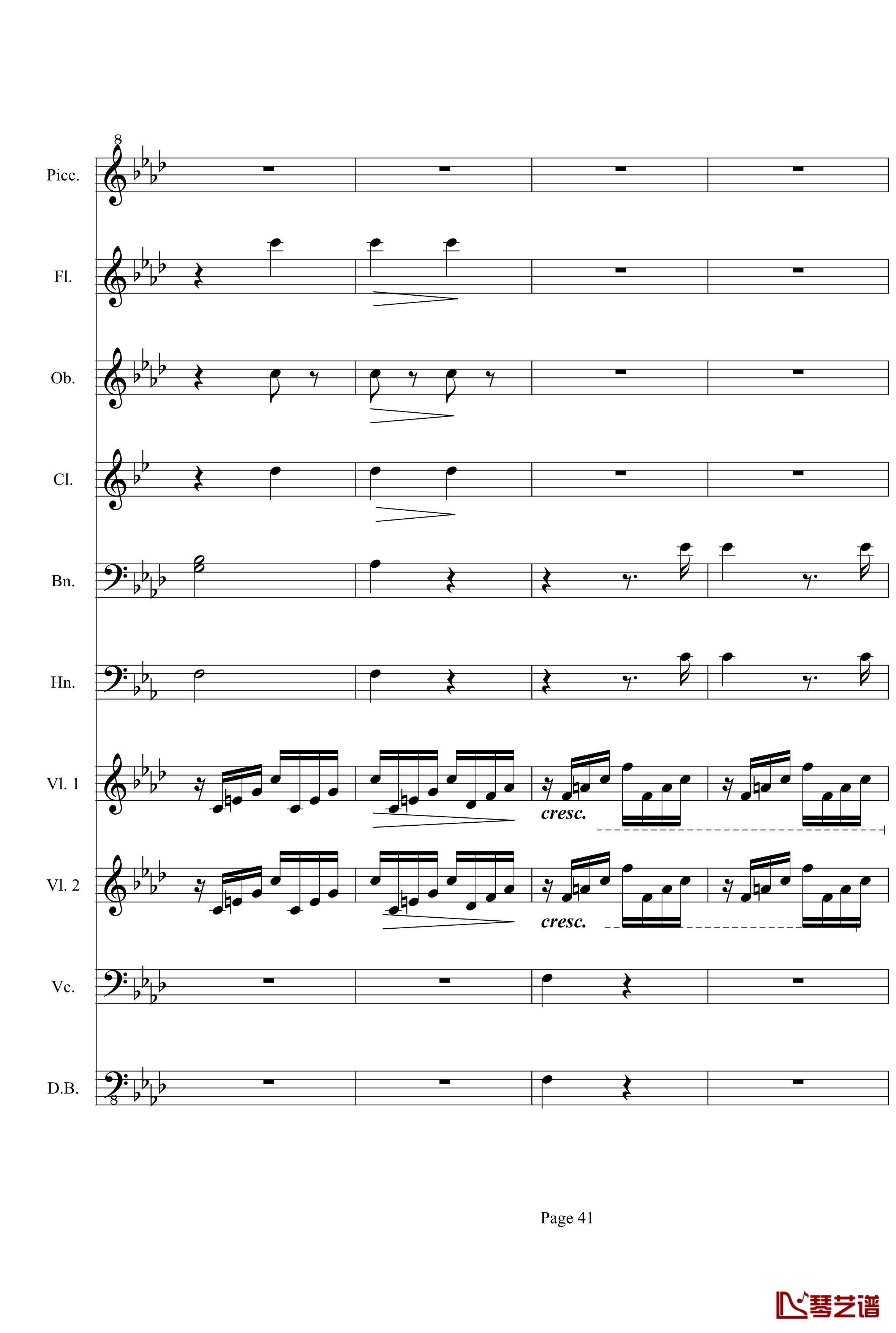 奏鸣曲之交响第23首Ⅲ钢琴谱--贝多芬-beethoven41