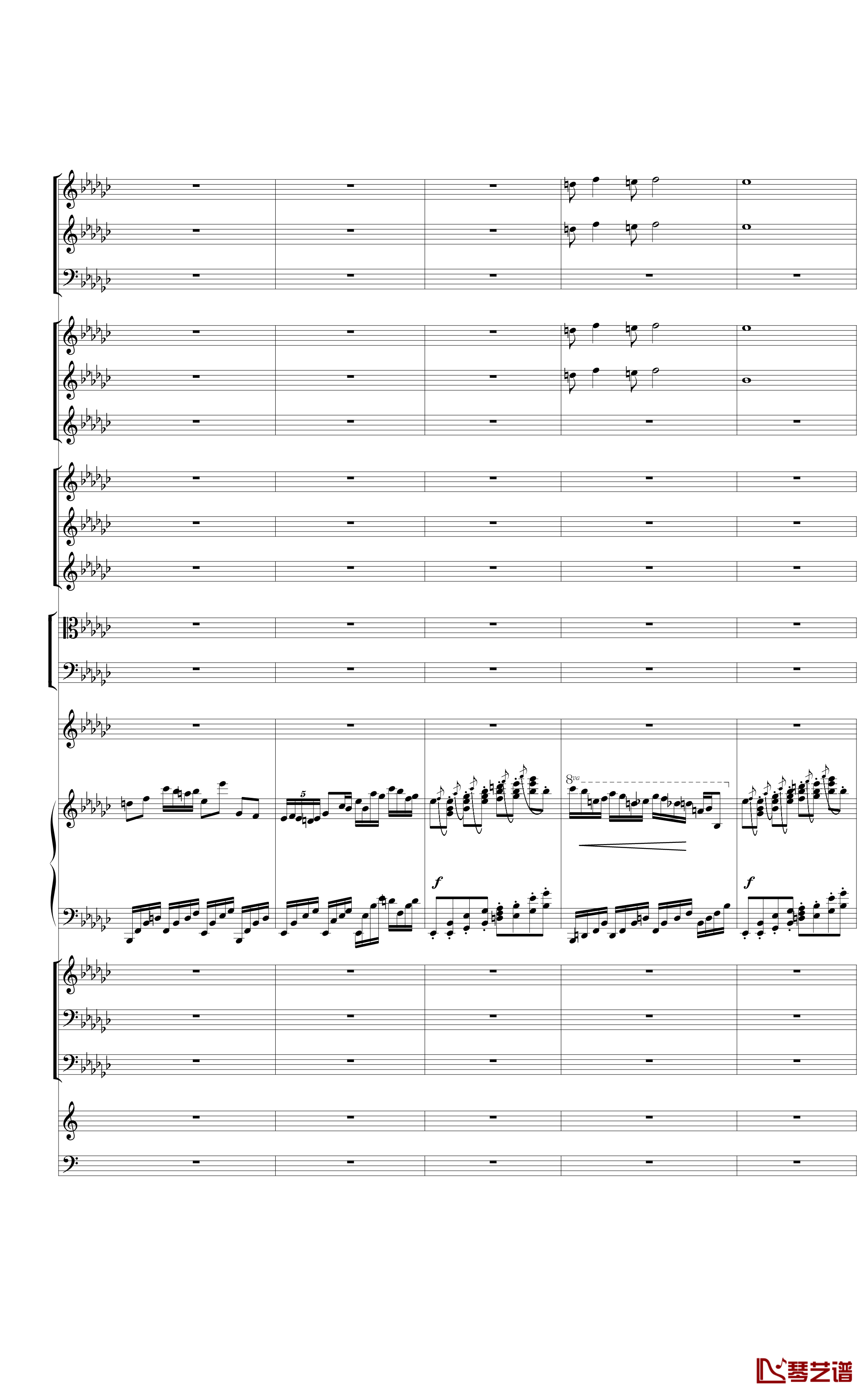 Piano Concerto No.3 in E Flat minor,I钢琴谱-热情而辉煌7